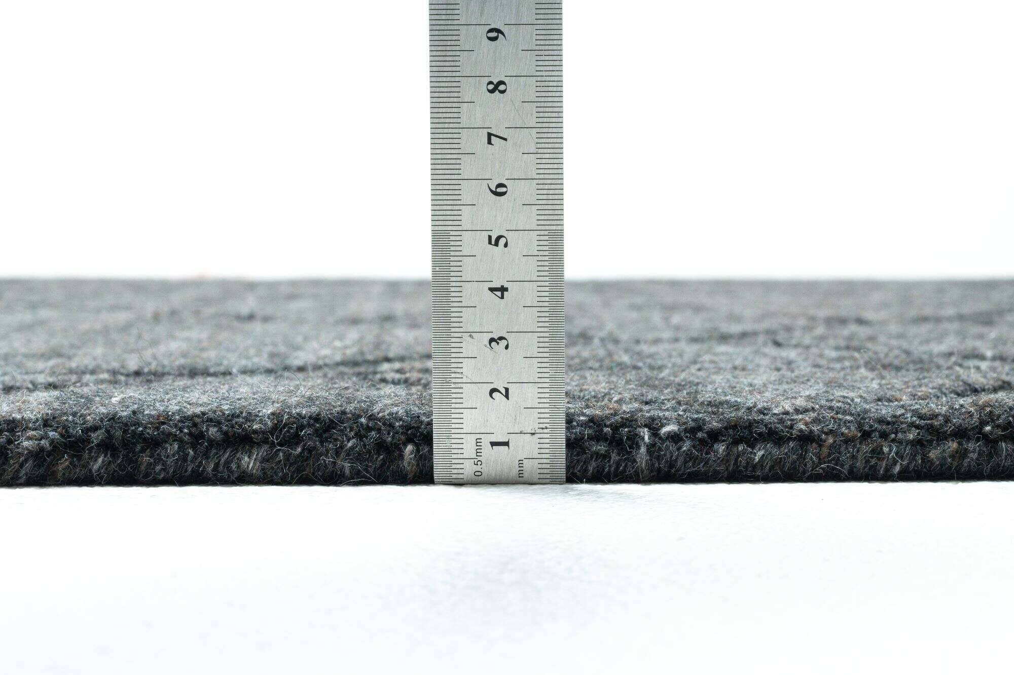 vico_1704_grey_416494_5 Teppich Modern Vico Handgeknüpft Wolle Viskose grau 160x230 cm