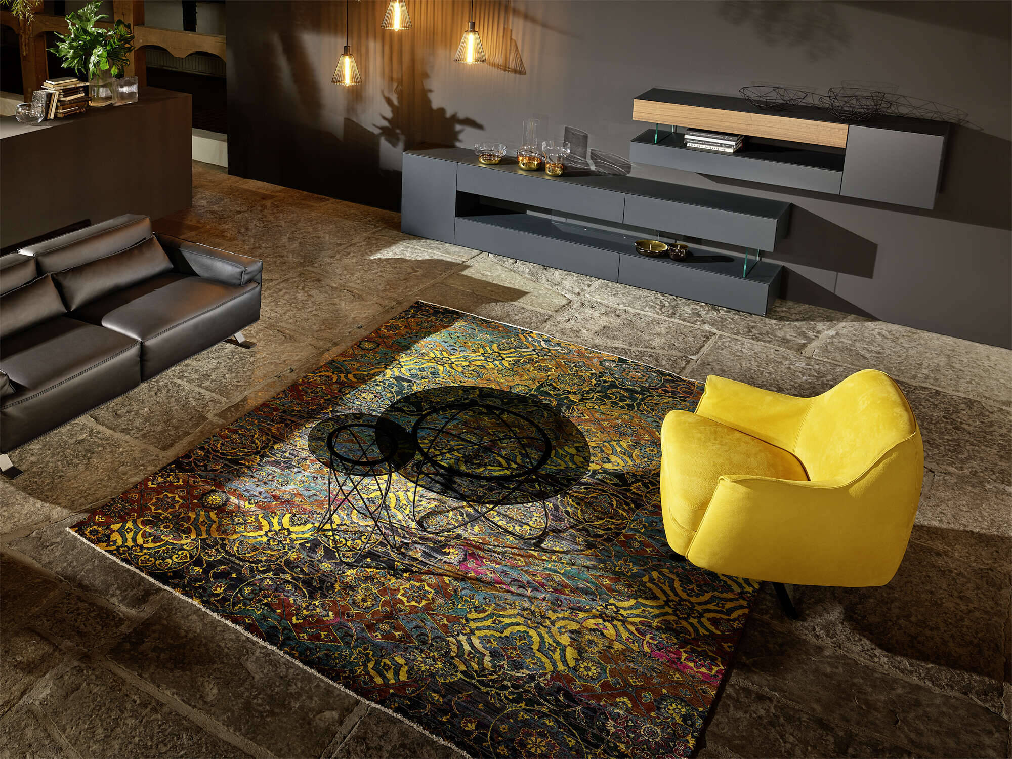 ORI19-478-13 ART Design Teppich Seide multi im Wunschmaß