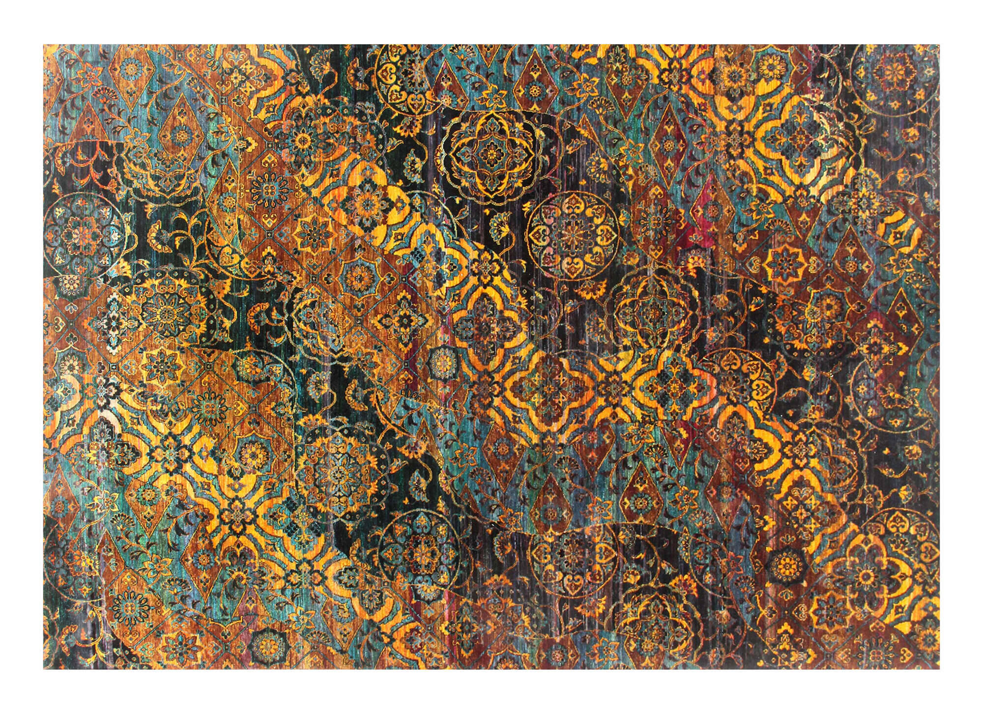 ORI19-478-2 ART Design Teppich Seide multi im Wunschmaß