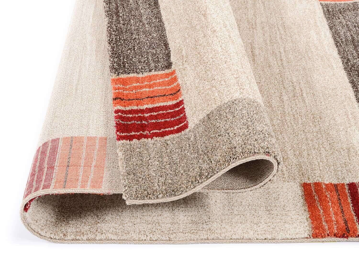 CAF01-676-4 Teppich Castle Flora Teppich Modern mit Bordüre Hochflor Teppich