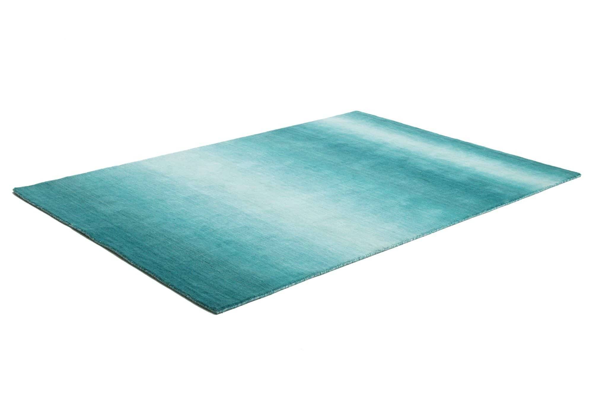 Teppich Modern 160x230cm Wanda handgewebt Schurwolle blau Teppich Modern 160x230cm Wanda handgewebt Schurwolle blau
