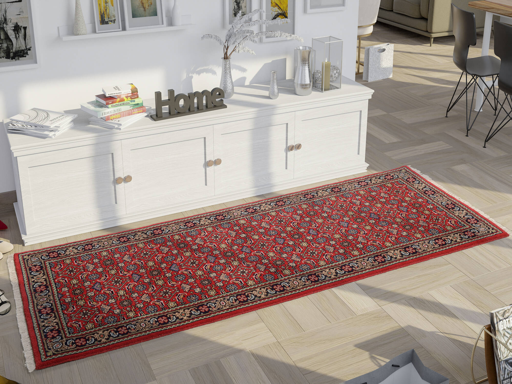Orientteppich Handgeknüpft Himla Herati Teppich Natur Schurwolle Orientteppich Handgeknüpft Himla Herati Teppich Natur Schurwolle