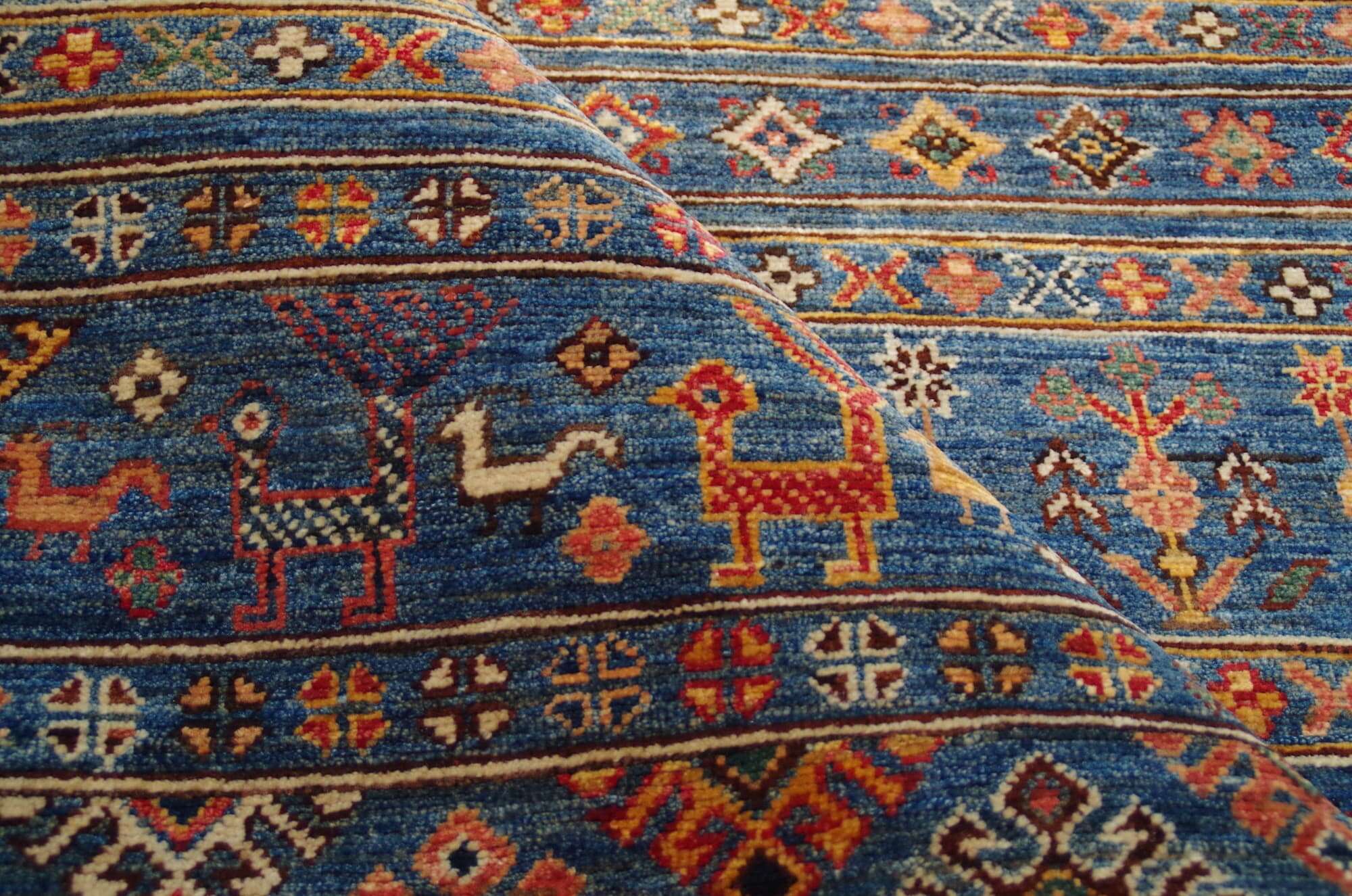 Kandashah Ziegler-Teppich ca: 106 x 153 cm Hochwertiger Teppich aus Pakistan