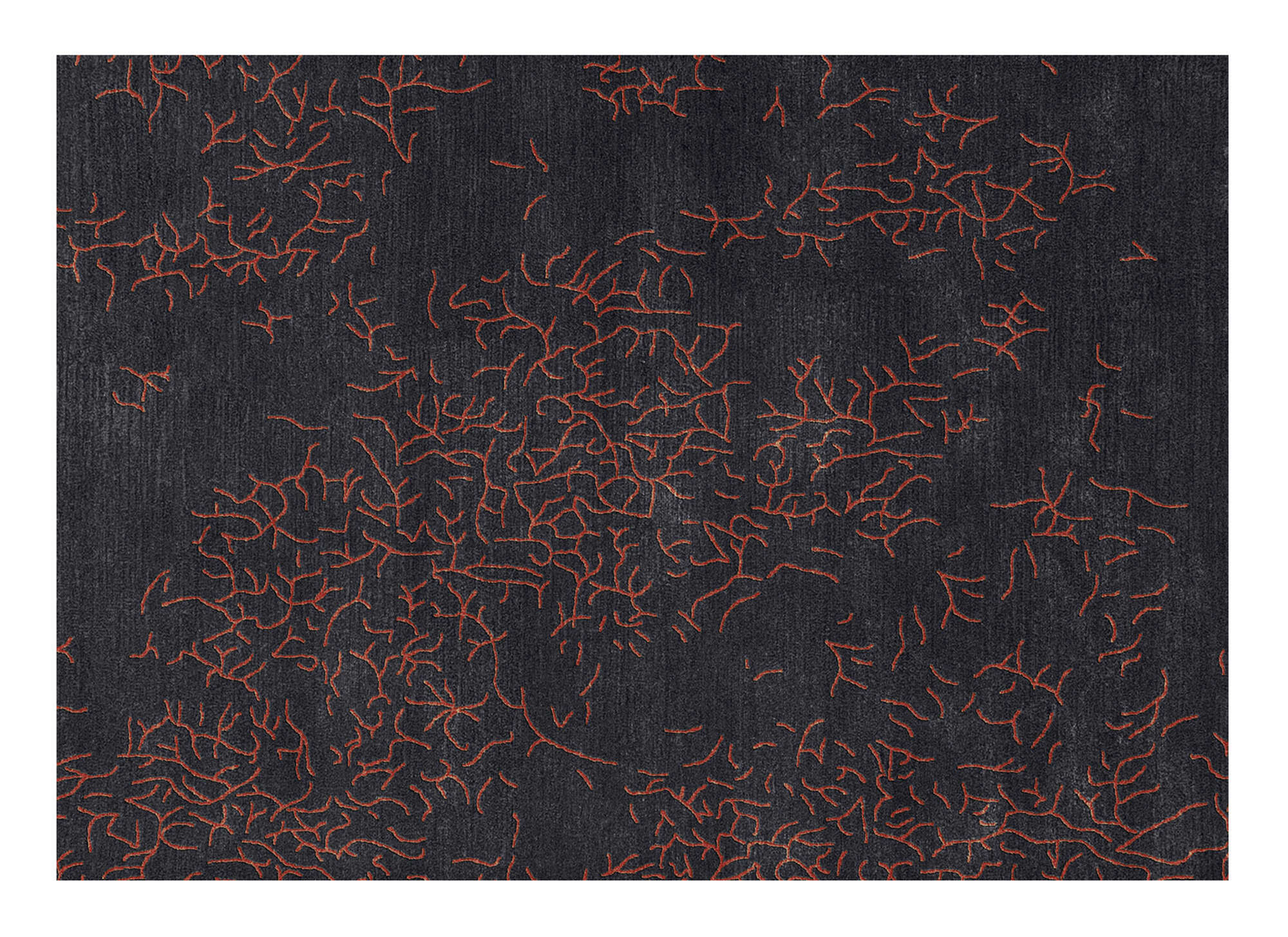 CRUMBLE Design Teppich aus Neuseelandwolle mit Hoch-Tief Struktur 250x350cm