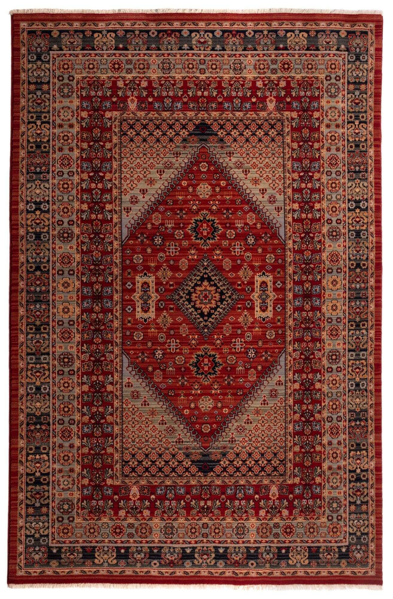 Saharna_2400_205redmulti_422769_1-1 Teppich Saharna 2400 Webteppich aus reiner Wolle