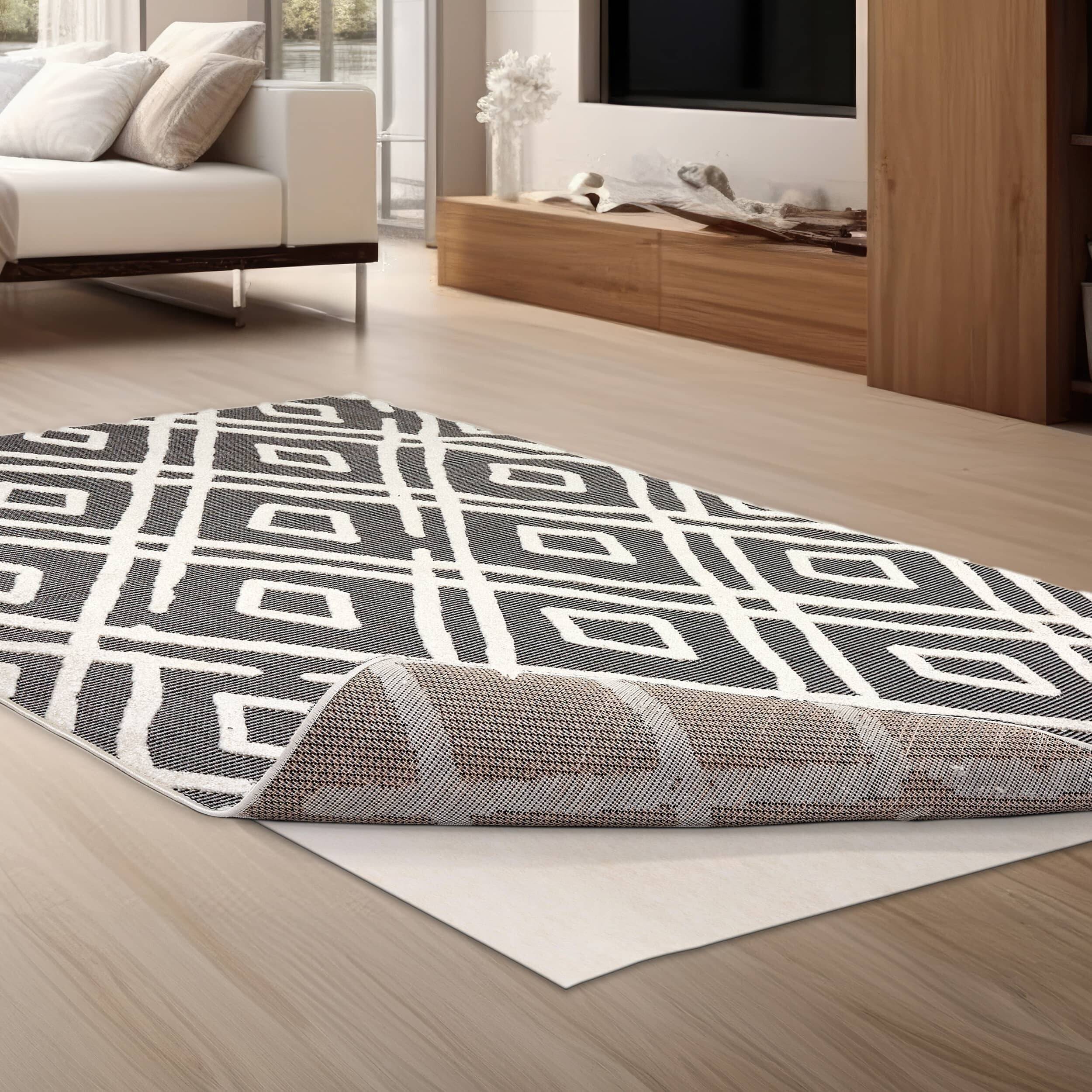 In- und Outdoor Teppich Serina D.252 C.004 Ethno grau/weiß