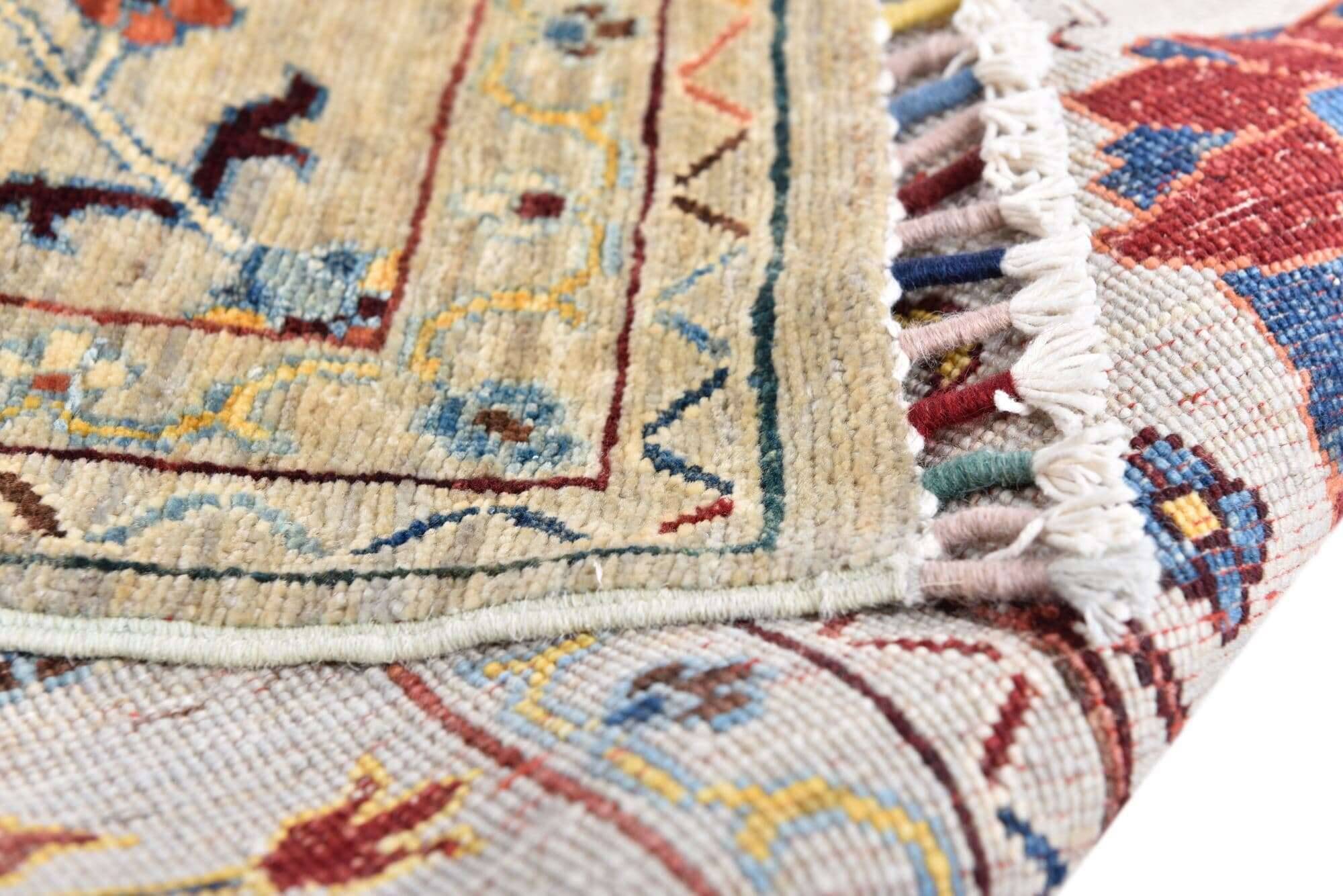 kandashah_1321_656lightgrey_427146_9 Orientteppich Kandashah 207x293cm Teppich Handgeknüpft Schurwolle