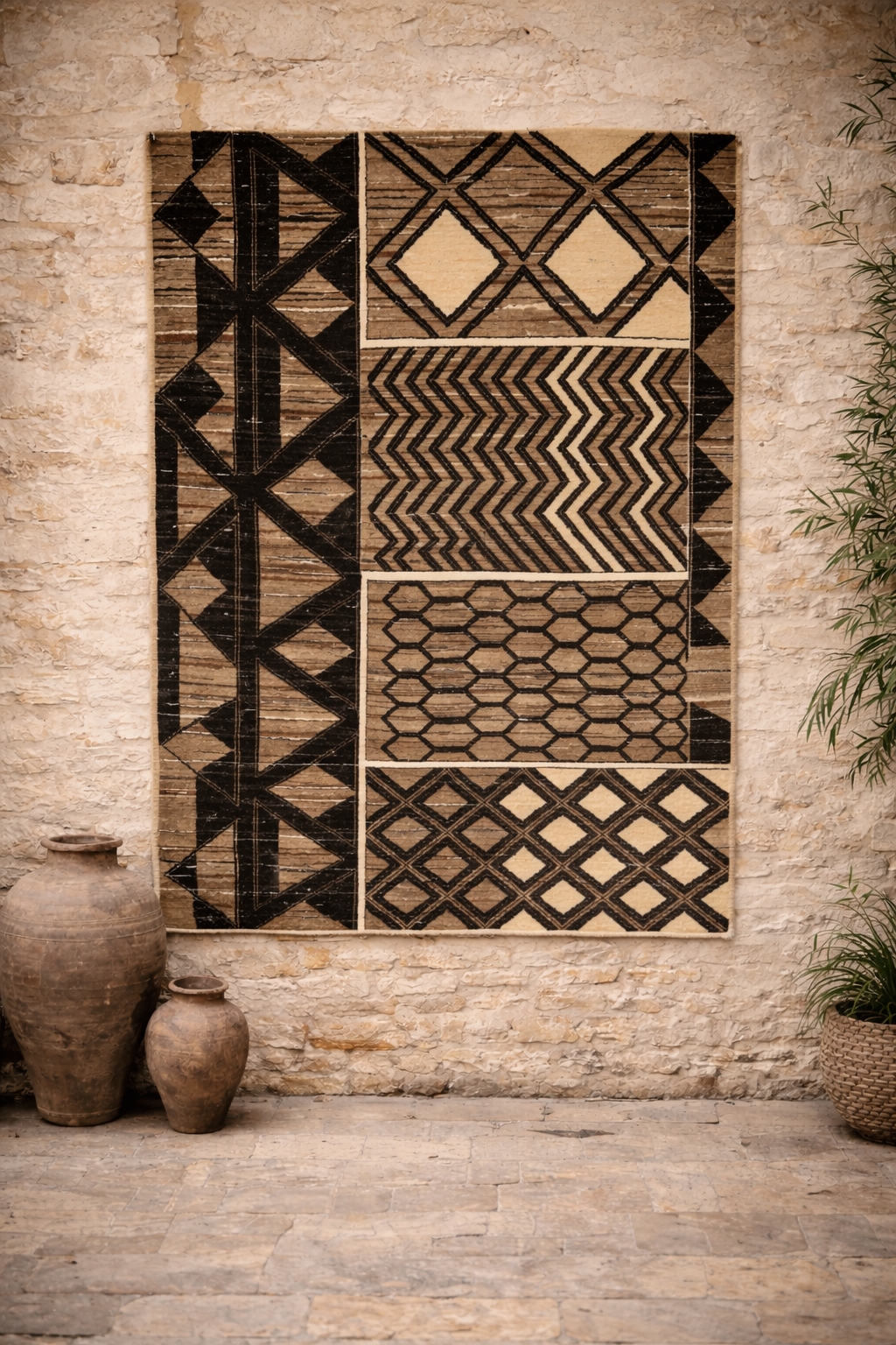 Wunschmaß Teppich Lomato-Showa-3 Handgeknüpft Designteppich Wunschmaß Teppich Lomato-Showa-3 Handgeknüpft Designteppich