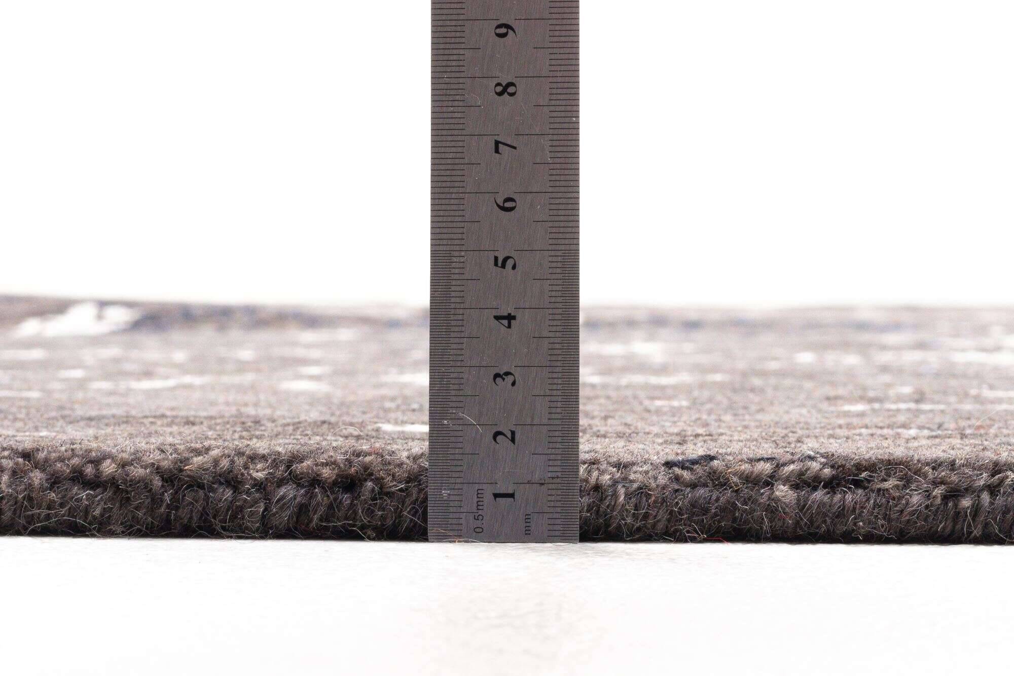 queenscity_zo-2199-17_601anthracite_408762_5 Vintage Teppich Queenscity 160x230cm Handgeknüpft Wolle Viskose grau