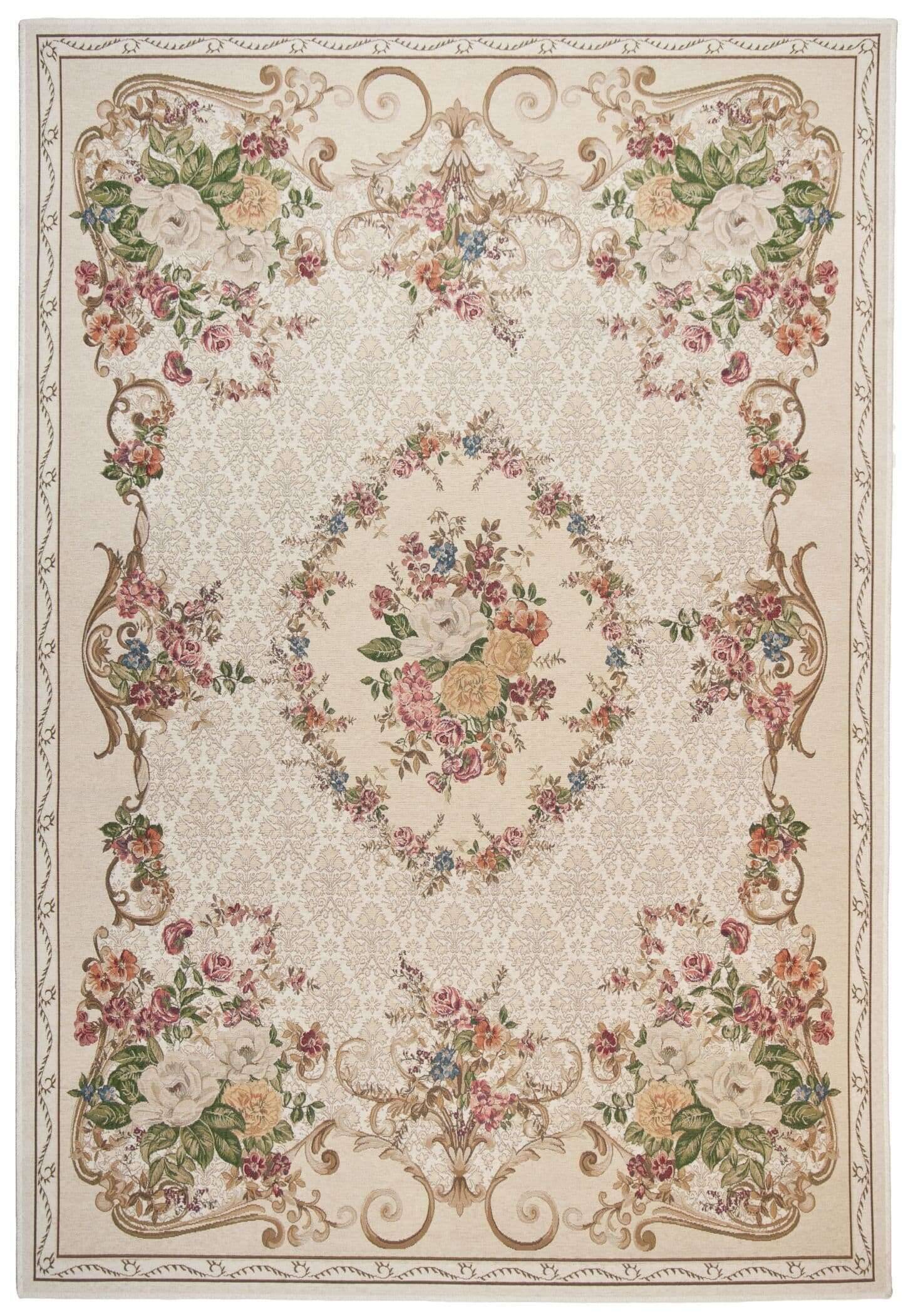 Flomi_Florence_beige550_405689_1 Moderner Teppich Flomi Florence Teppich Blumen