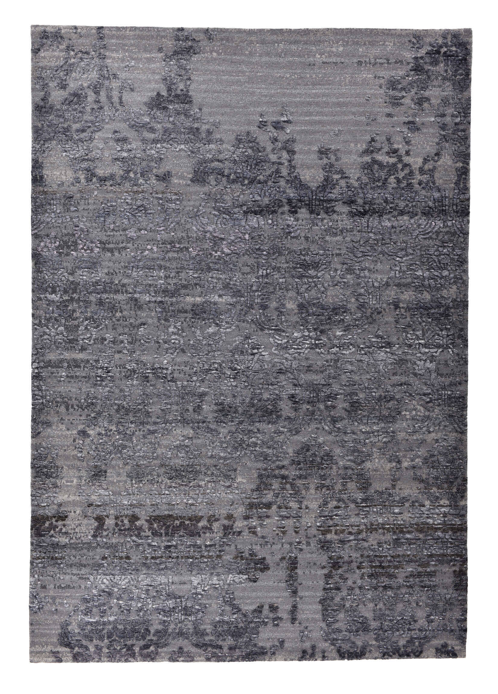 JabuSilk60_C2035_650Grey_427725_1 Nepal Teppich Jabu Silk 60 Wolle - und Seide Teppich