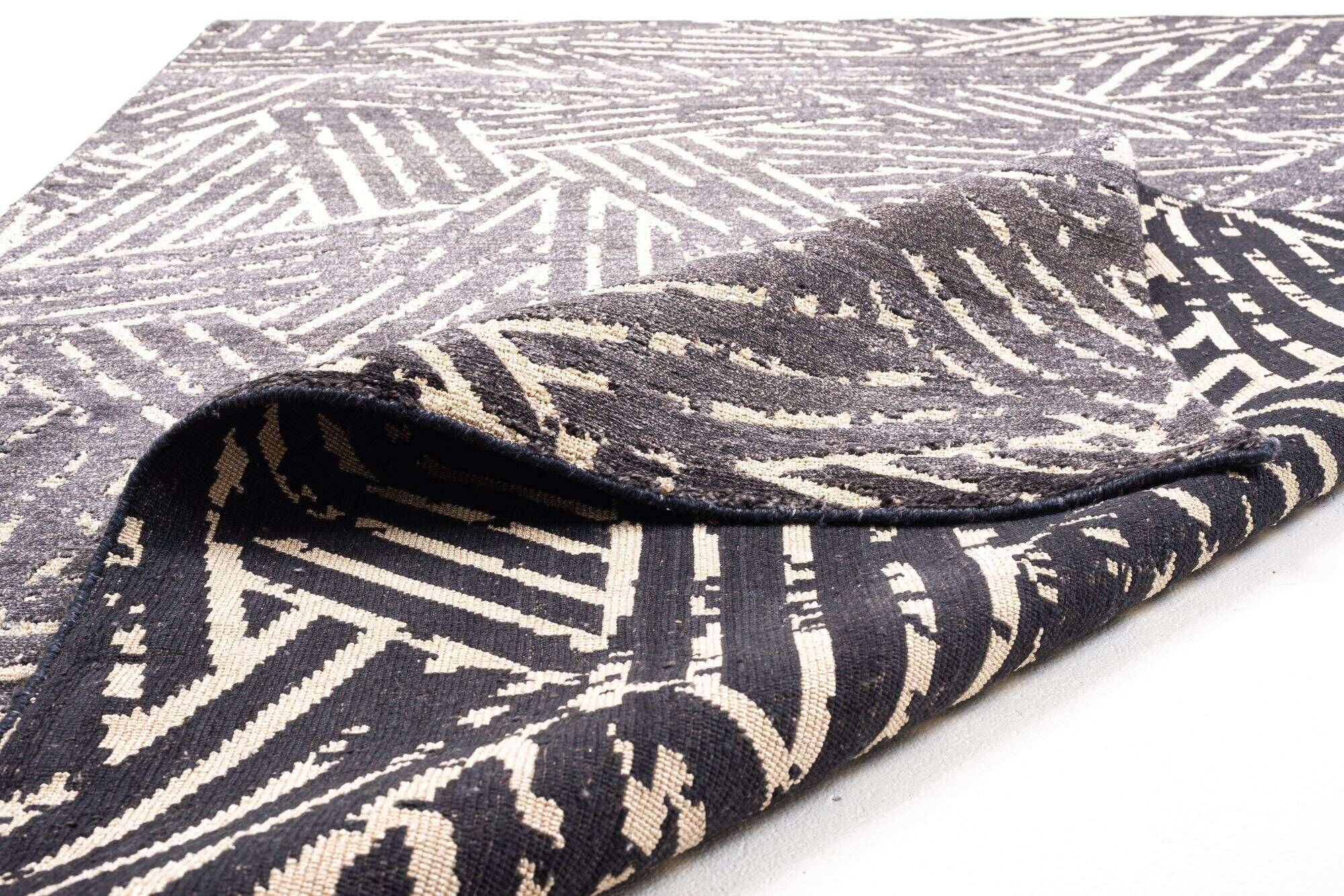 phoenix_zo-2321-19_600black_416744_9 Moderner Designteppich Phoenix 160x230cm Handgeknüpft Teppich Trends