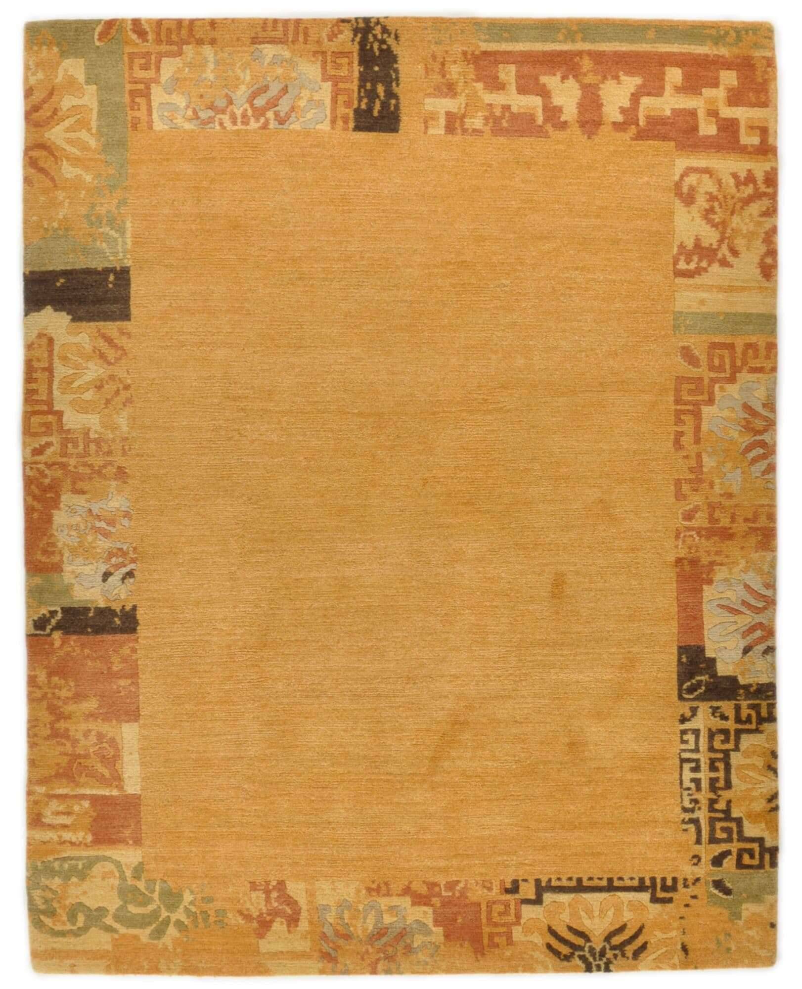 TalongaSilk_RSK629_455terramulti_401829_1 Talonga Silk Nepal Teppich RSK629-B5 im Wunschmaß