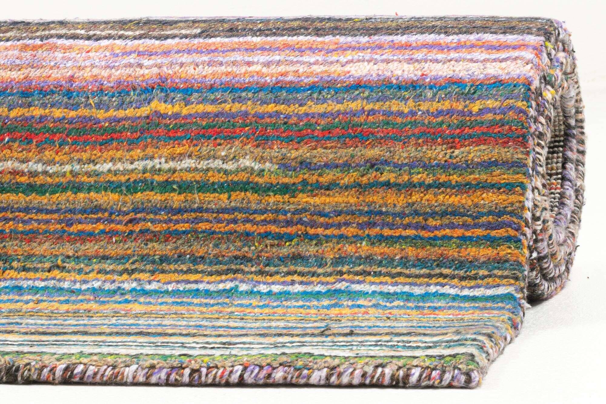 nevadaviscose_zo-2516-18_633taupemulti_412982_11 Teppich Modern Nevada Viscose Handgewebt 160x230cm bunt