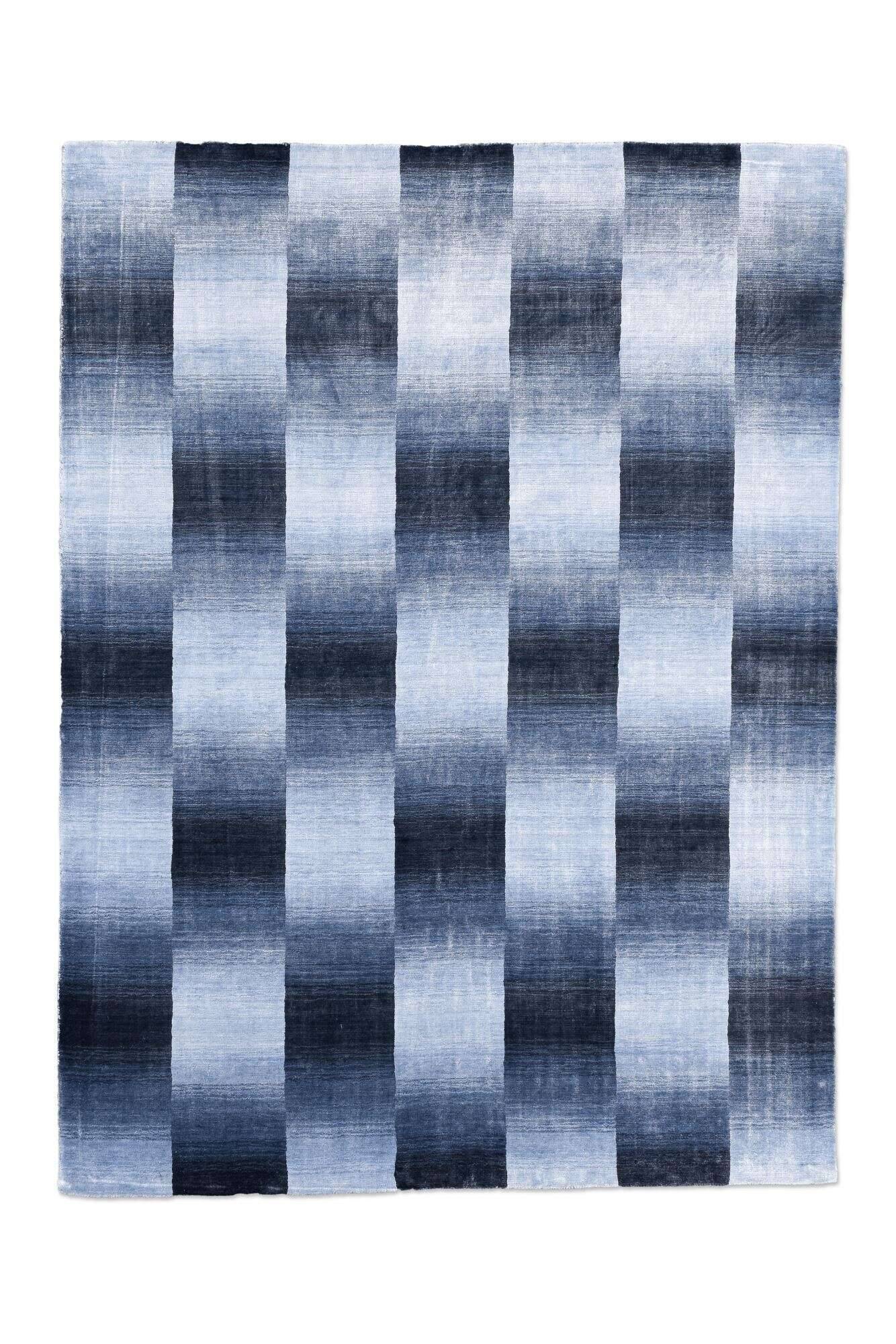 palmyra_zo-3659-20_700blue_420819_1 Teppich Modern 160x230cm Palmyra Handgearbeitet Viskose blau