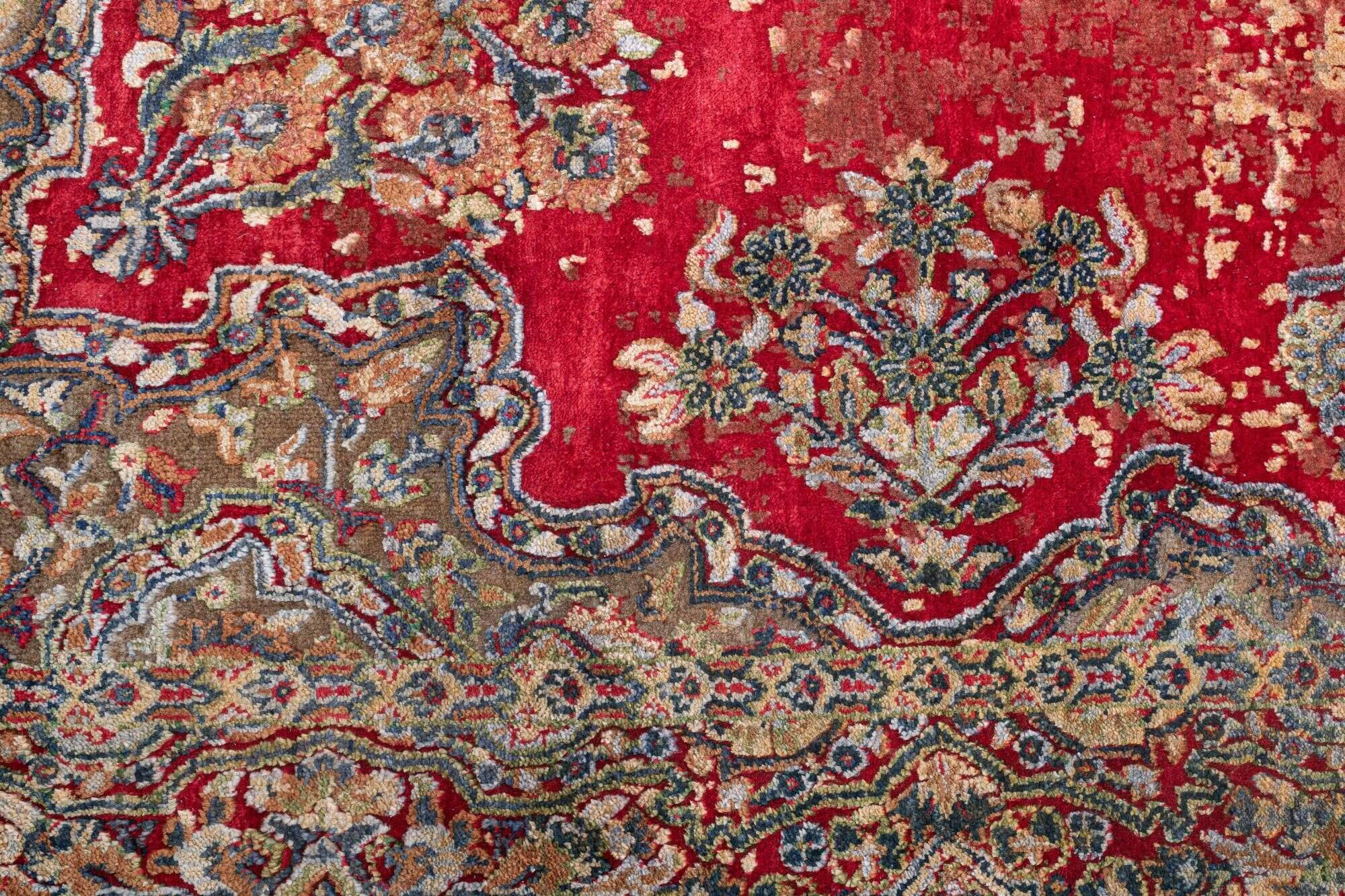 sadra_mb904_203red-multi_435769_3 Teppich Sadra rot Handgeknüpft im Wunschmaß