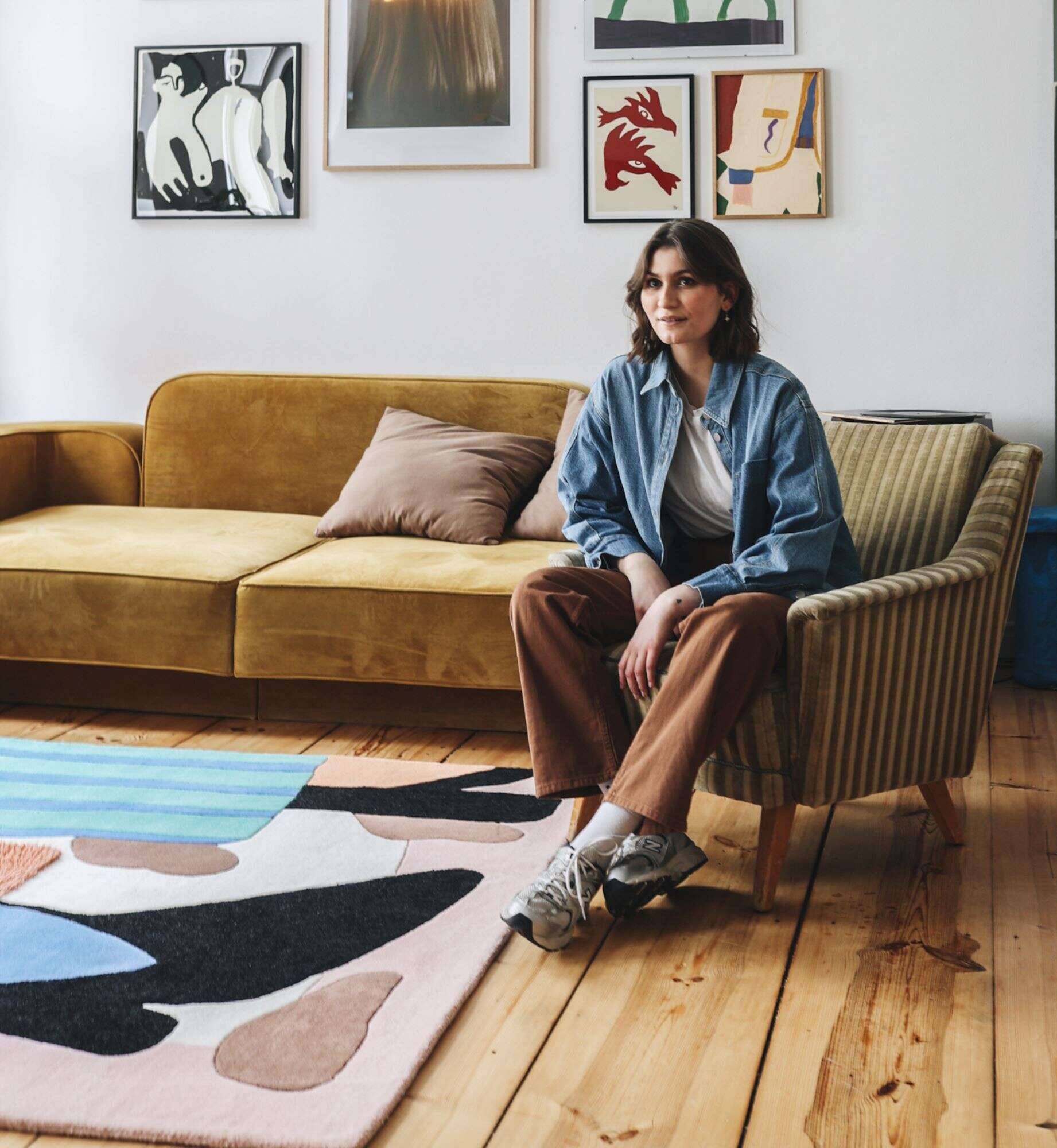 bings_checkmate_615_multi_431265_14 Tom Tailor Designteppich Colorful Poppy by Fabienne Meyer aka Bings