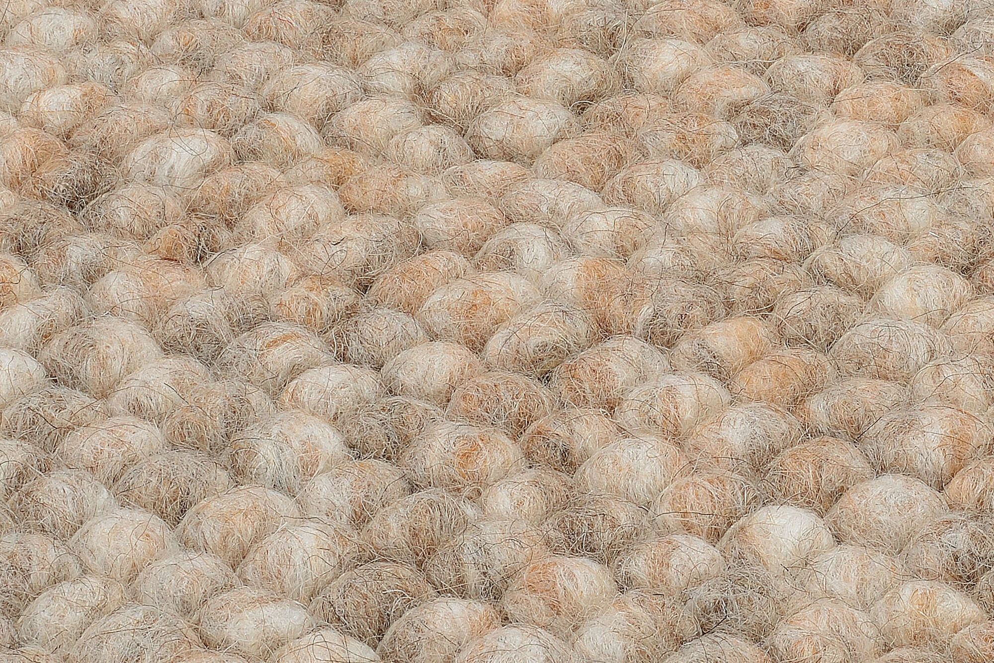 Handweb Teppich Naturteppich "Favorit" Schurwollteppich Gewalkte Wolle