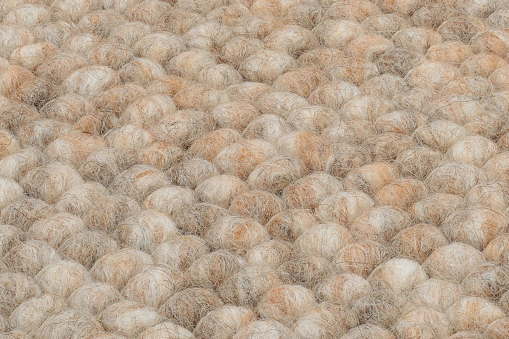 FAV01-458-7 Handweb Teppich Naturteppich "Favorit" Schurwollteppich Gewalkte Wolle