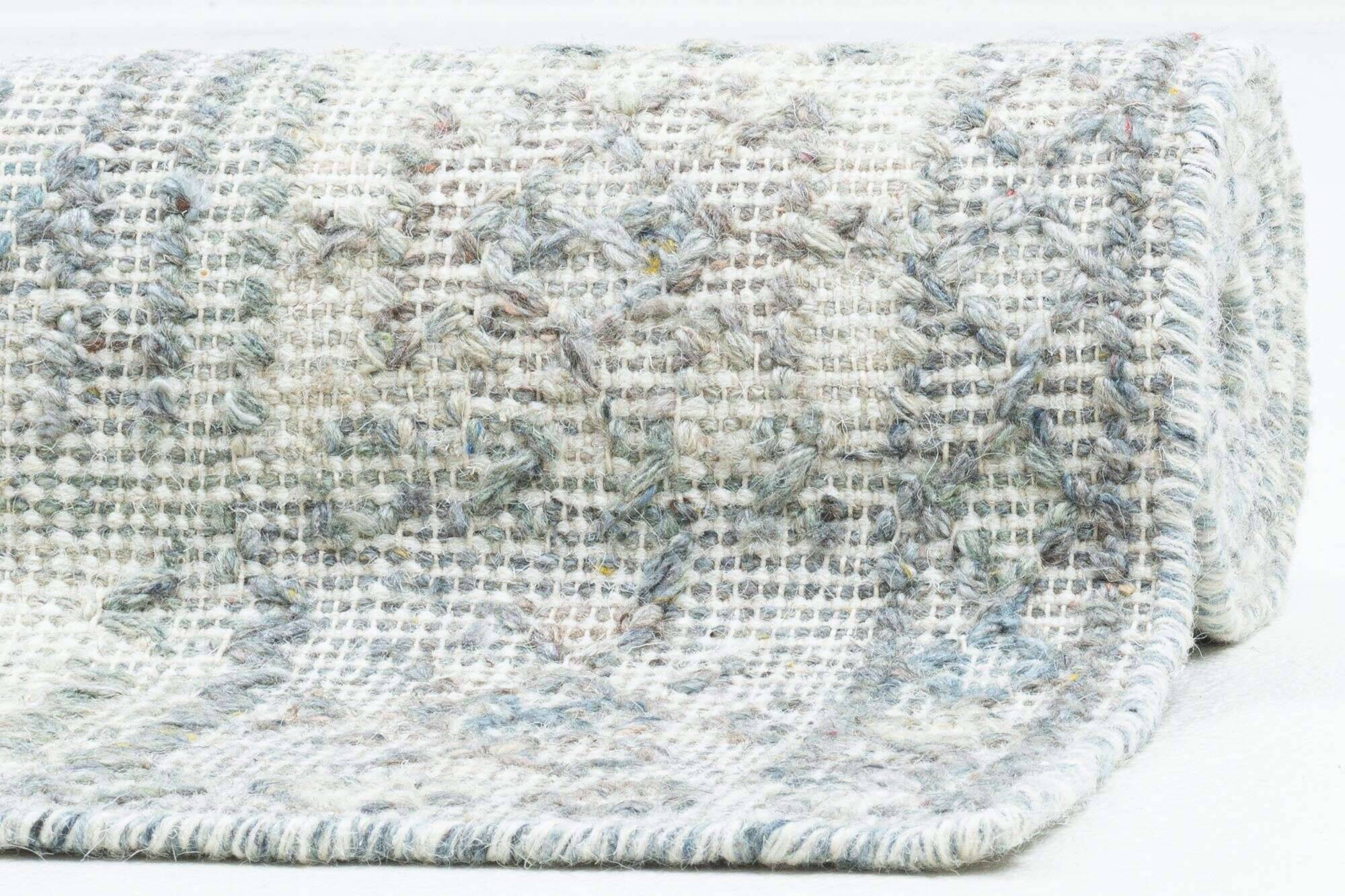 zilch_zo-3909-19_650grey_427753_11 Handwebteppich Zilch Schurwolle Kelim Modern Blau Grau 160x230cm