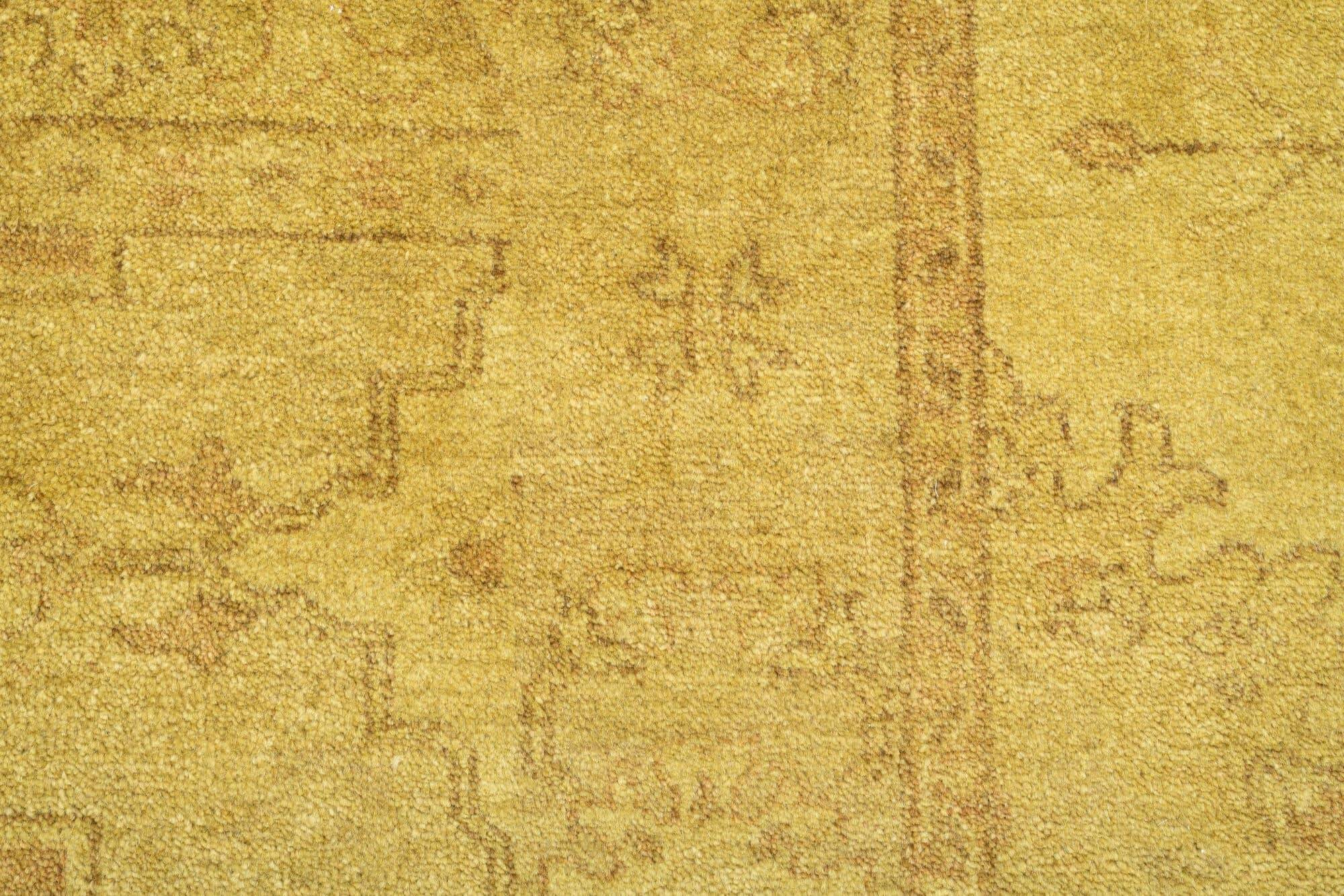 Patchwork Teppich PATCH Handgeknüpft beige-gold 140x200cm 