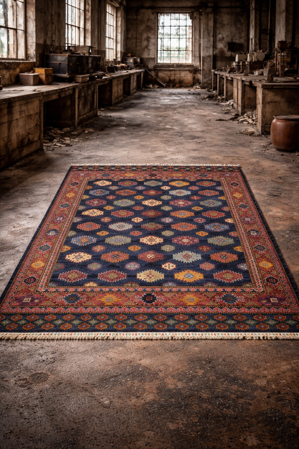 Jomud Orientteppich Handgeknüpft 170x240 cm Schurwolle Jomud Orientteppich Handgeknüpft 170x240 cm Schurwolle