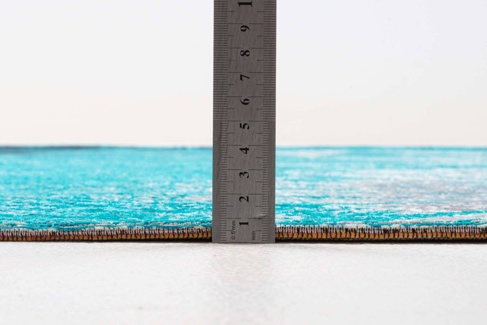 keitum_sa-011_700blue_429177_5 Sansibar Flachgewebe Design Teppich Keitum Rund