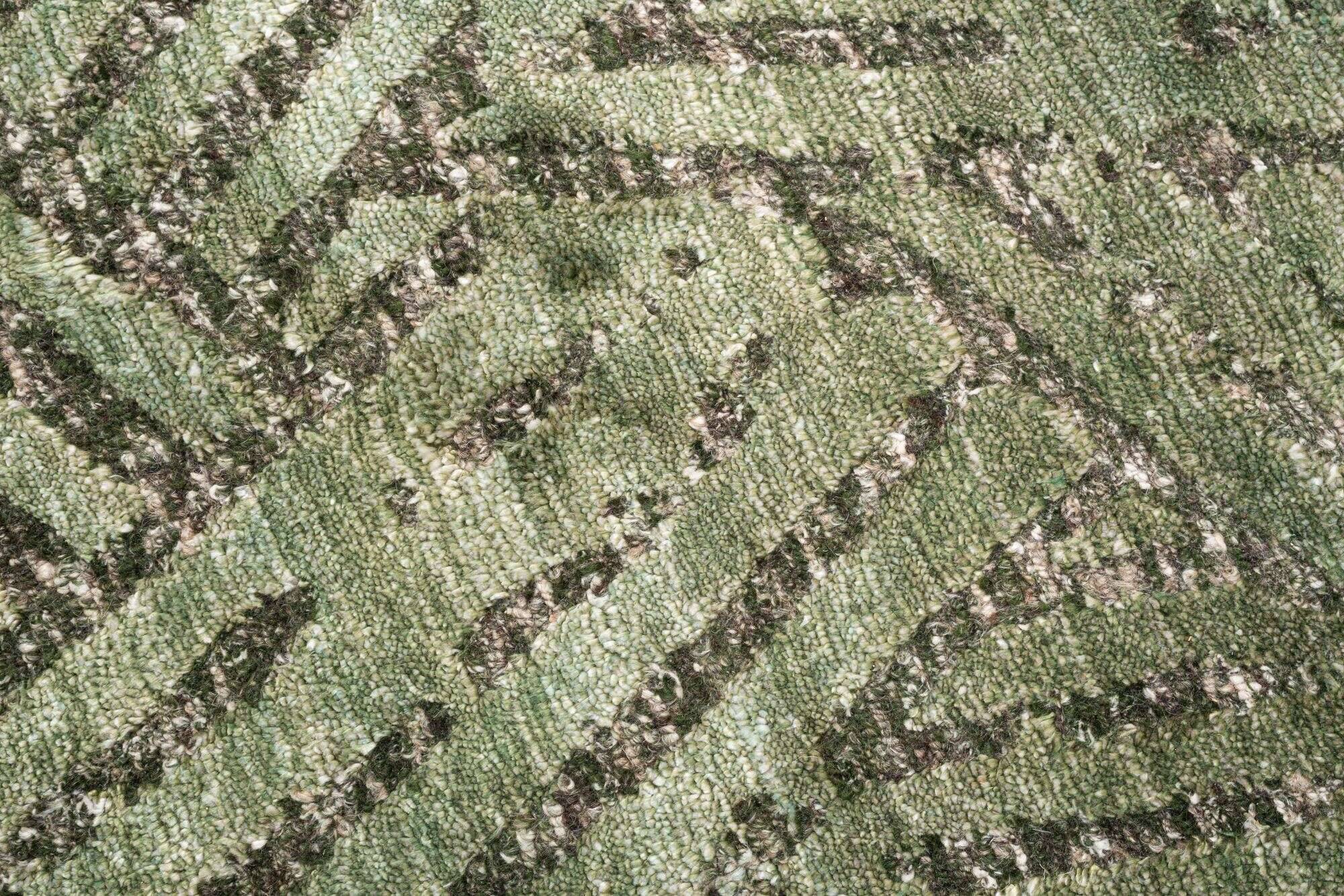 phoenix_zo-2321-19_300green_418201_3 Moderner Teppich 160x230cm Phoenix Handgeknüpft Grün