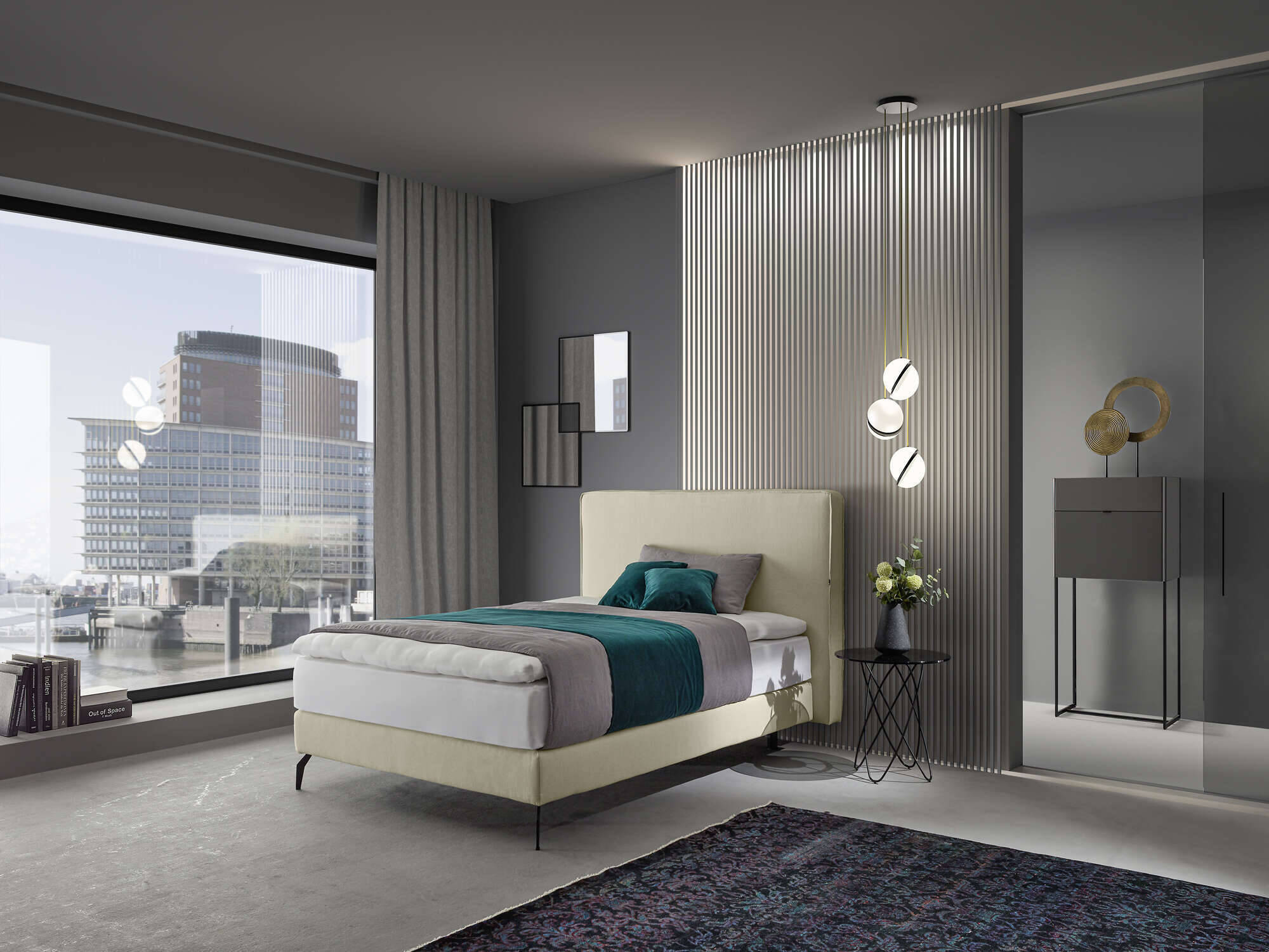 ORI16-445-1 ART Design Teppich Seide grün im Wunschmaß