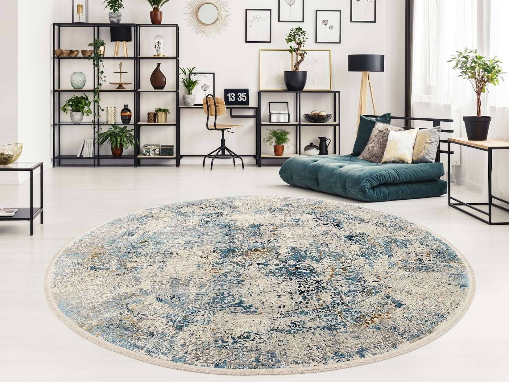 BES04-822-21 OCI Bestseller Cava 04 Teppich rund Vintage