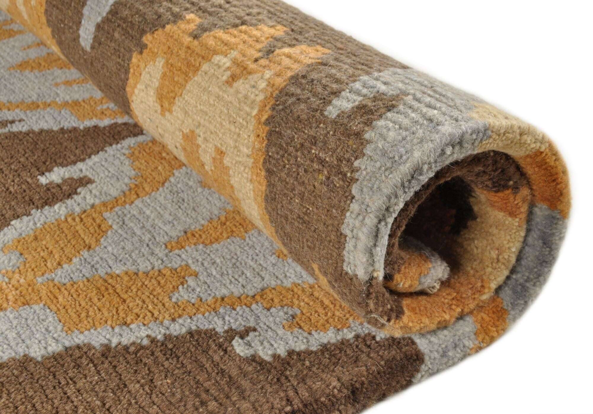 Talonga_RS611_474camel_111282_11 Talonga Nepal-Teppich ca: 162 x 231 cm Handgeknüpft