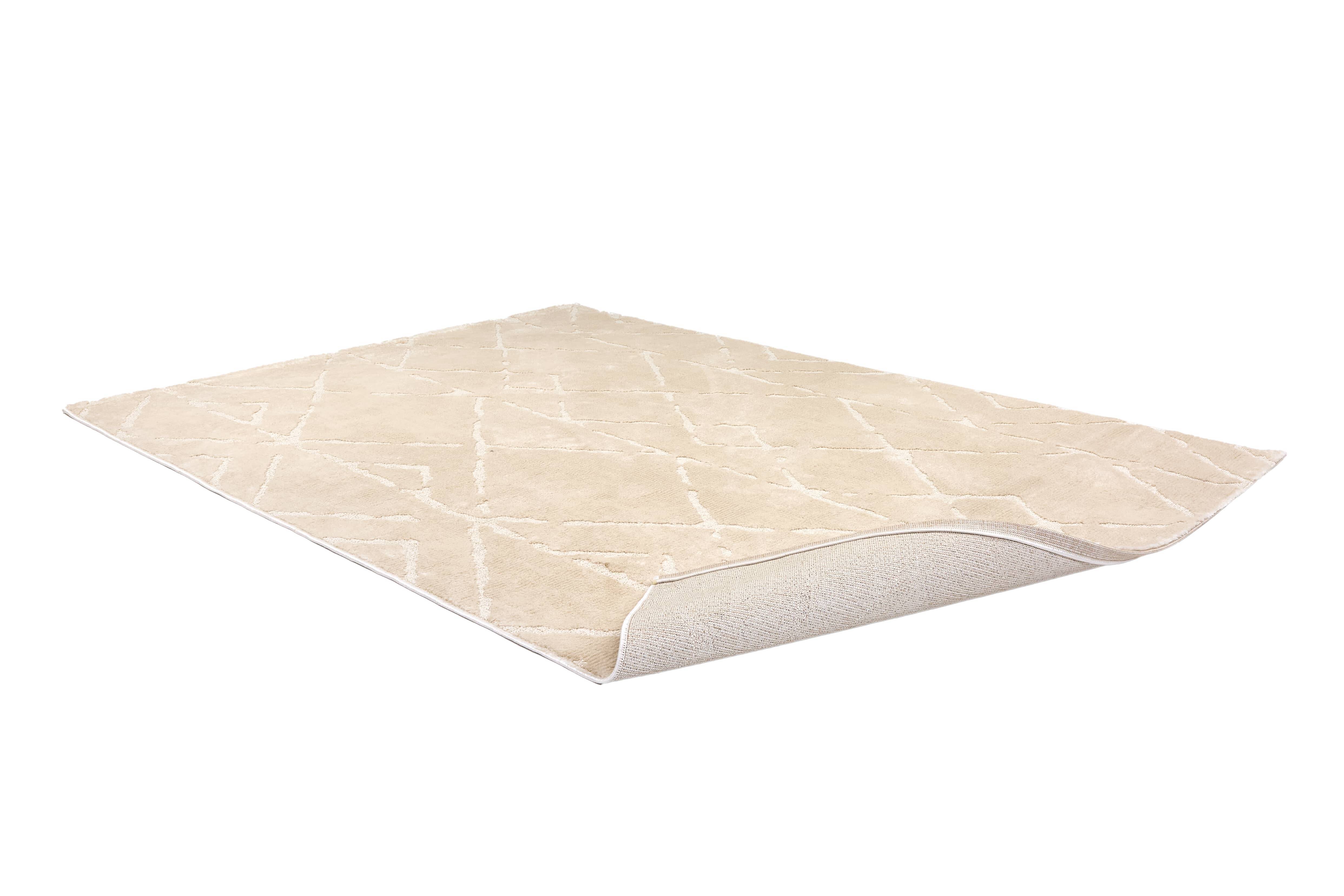 Wohnteppich Lou D.252 C.006 Rauten creme