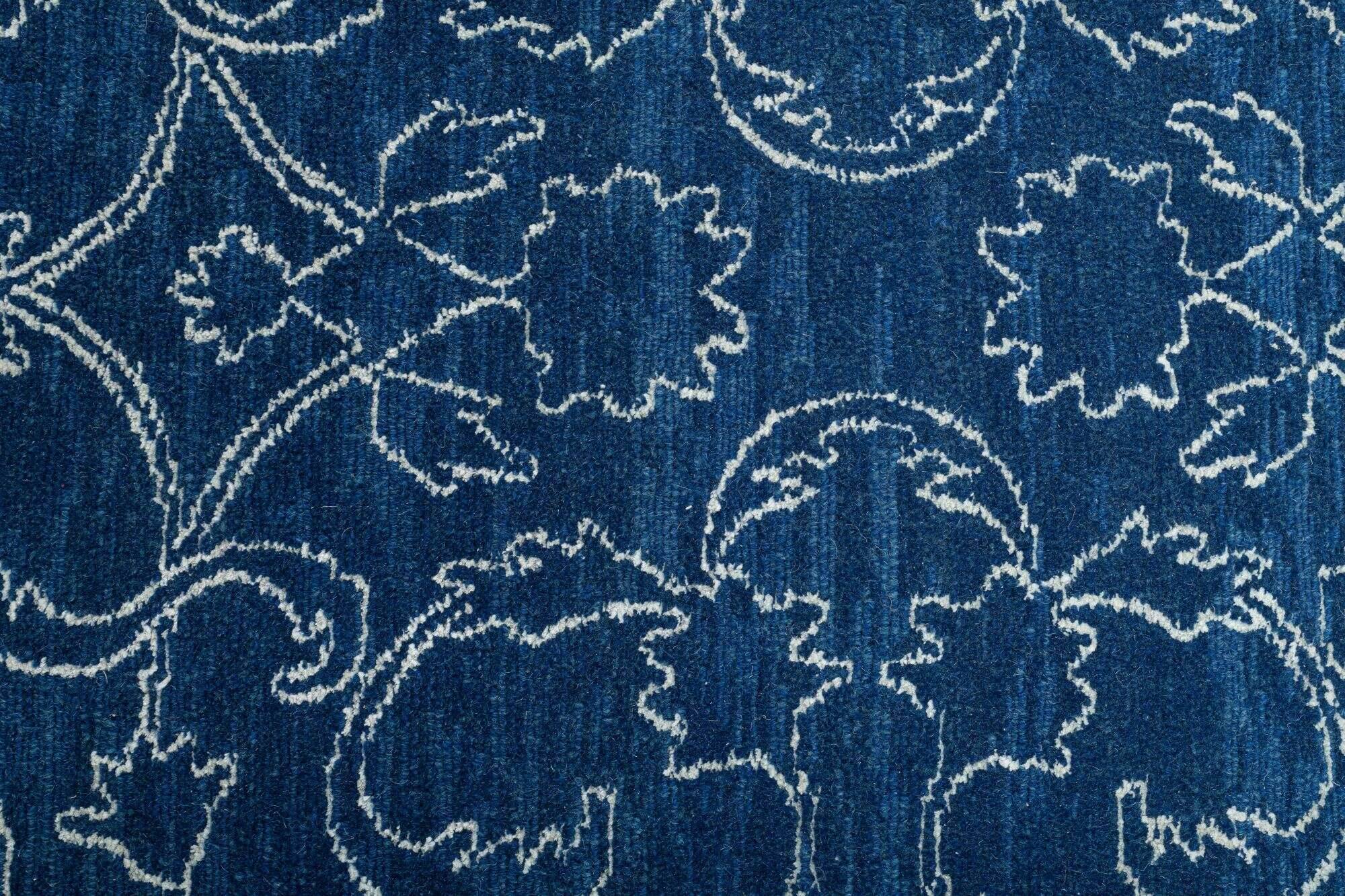 jabusilk30_c3515_700blue_409013_3 Nepal Teppich Jabu Silk 30 Wolle Seide Design Teppich 250x308cm