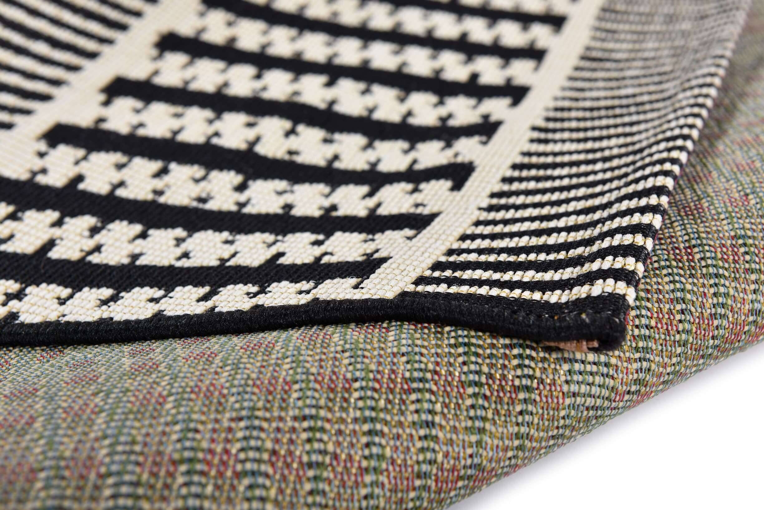 FunkyOutdoor_Geometric_600black_426432_9 Tom Tailor FUNKY IN- OUTDOOR Teppich Geometric Flachgewebe