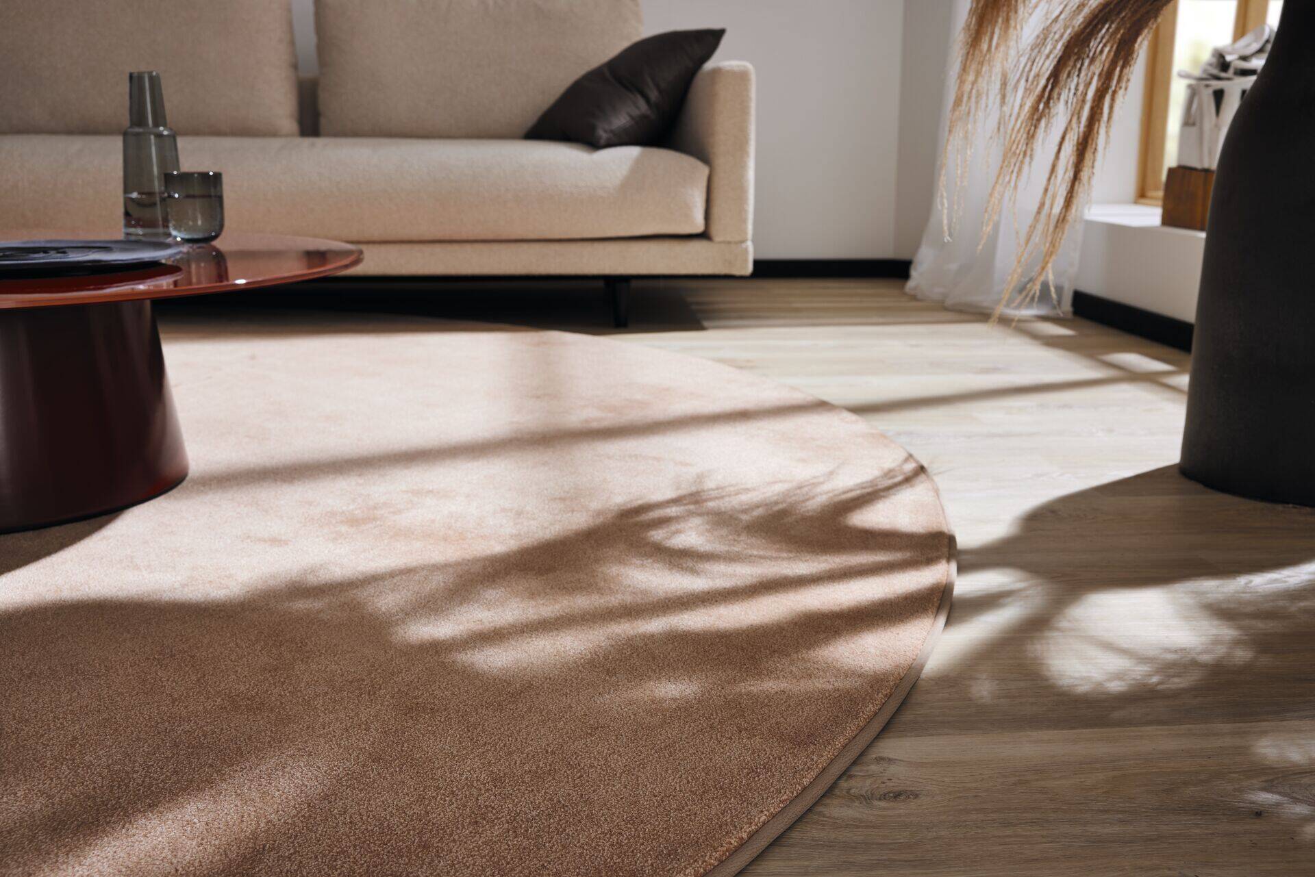 JAB ANSTOETZ Uni Teppich Powder im Wunschmaß JAB ANSTOETZ Uni Teppich Powder im Wunschmaß