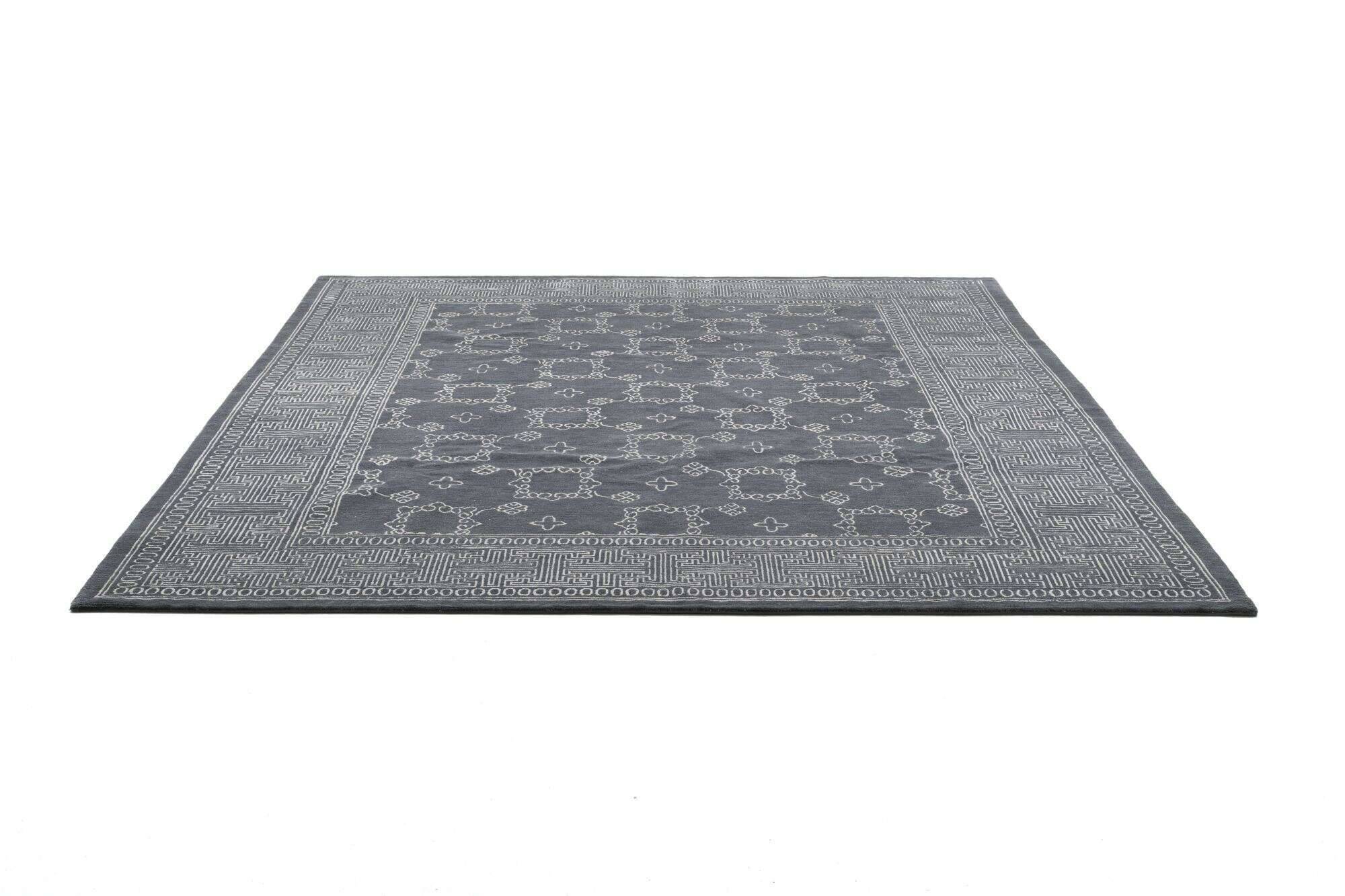 jabusilk40_c3516_650black_409015_22 Nepal Teppich Jabu Silk 60 Wolle Seide Design Teppich 245x317cm