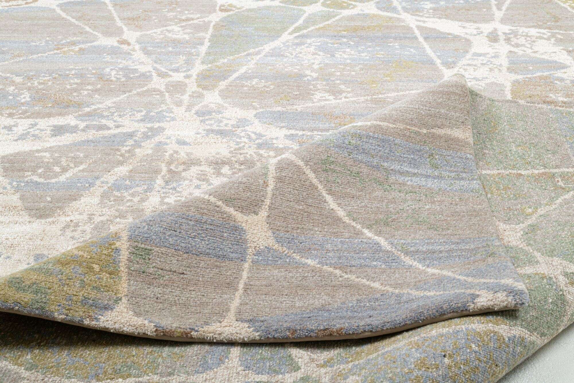 Nepal Teppich Jabu Silk 60 Wolle Seide Design Teppich 248x312cm