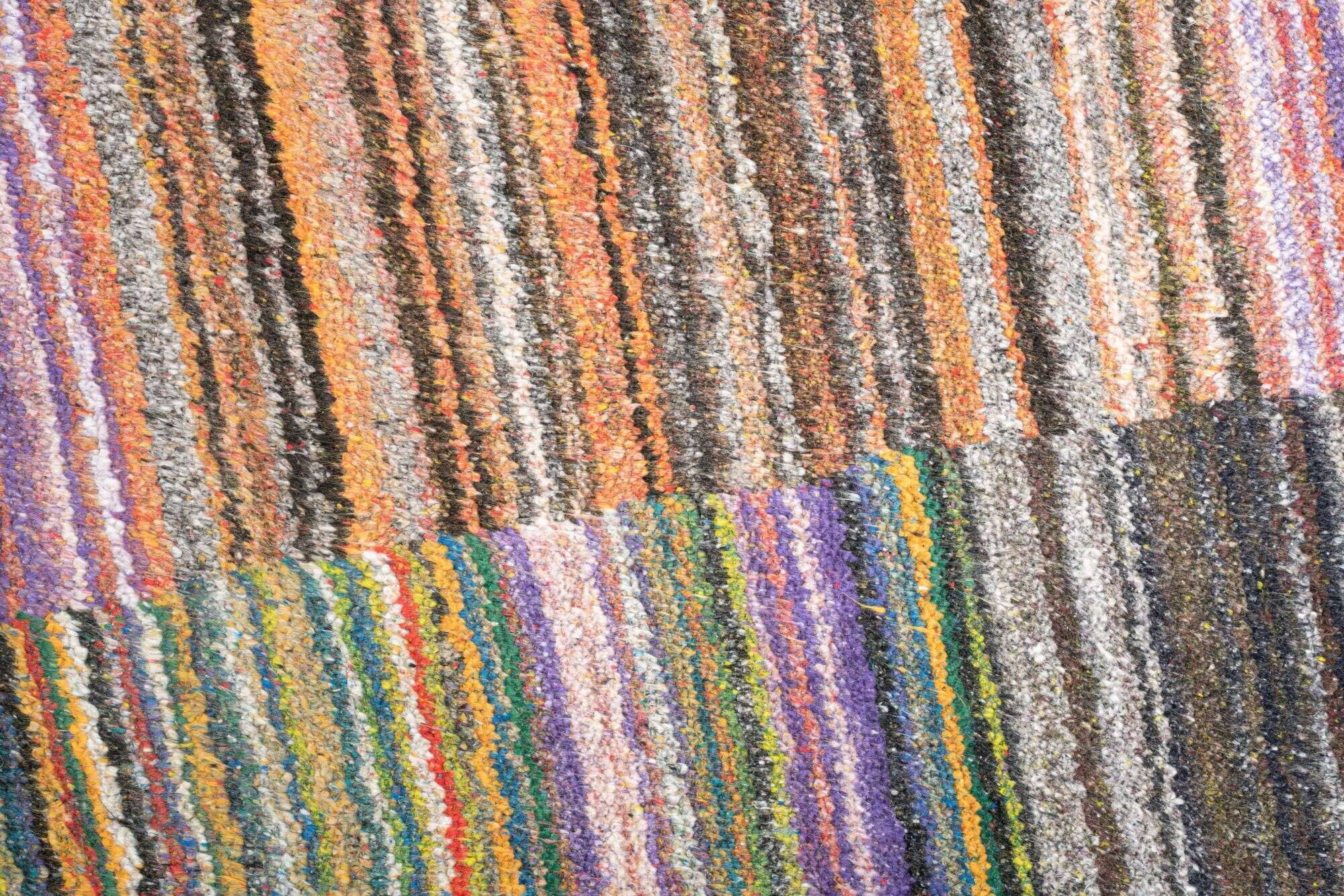 nevadaviscose_zo-2516-18_633taupemulti_412982_3 Teppich Modern Nevada Viscose Handgewebt 160x230cm bunt