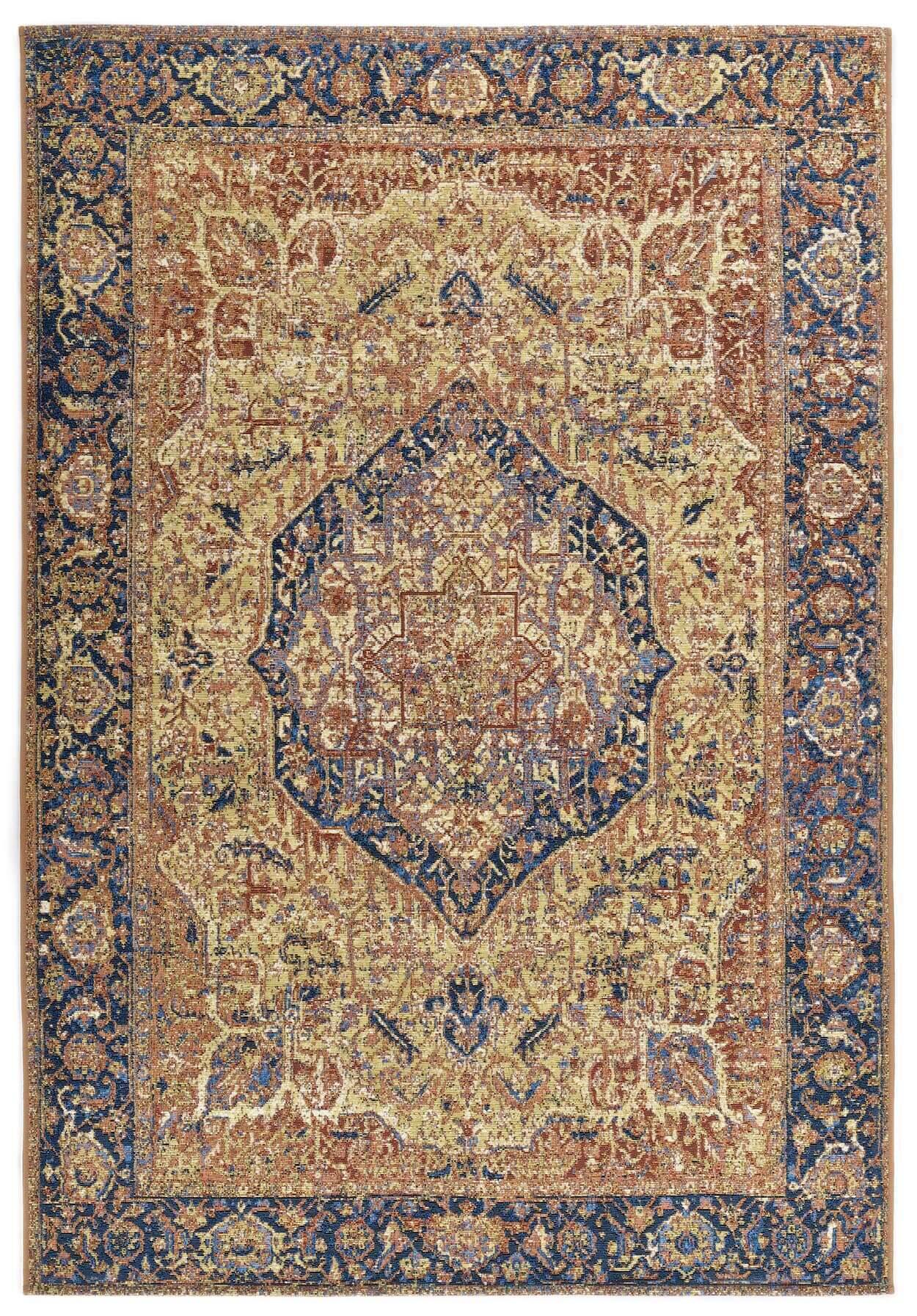 FunkyOutdoor_OrientOne_870Gold_426440_1 Tom Tailor FUNKY IN- OUTDOOR Orient One Teppich Flachgewebe