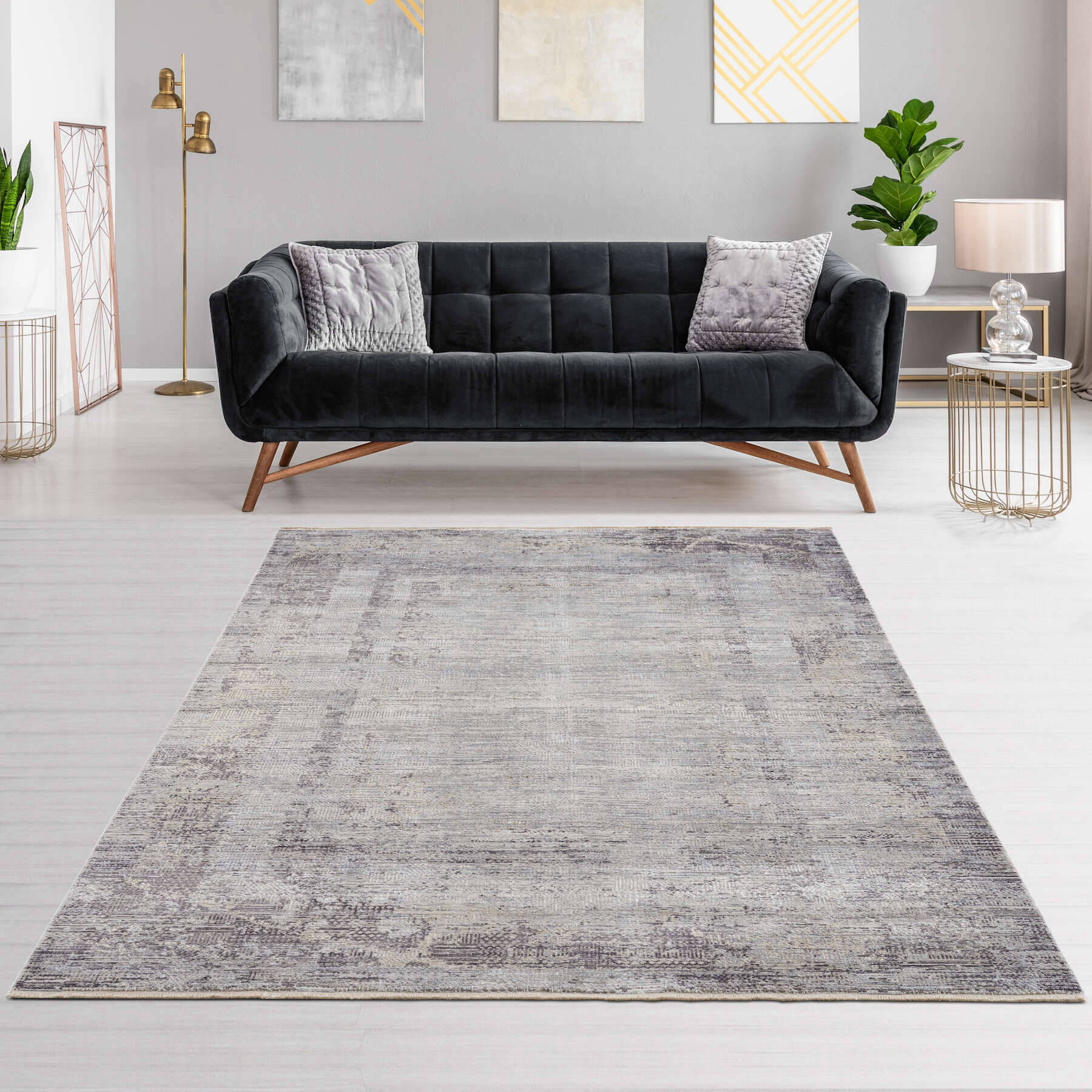 W6699_213_040_Mona_Milieu Vintage Teppich Morena 6699-213-040 Teppich Modern