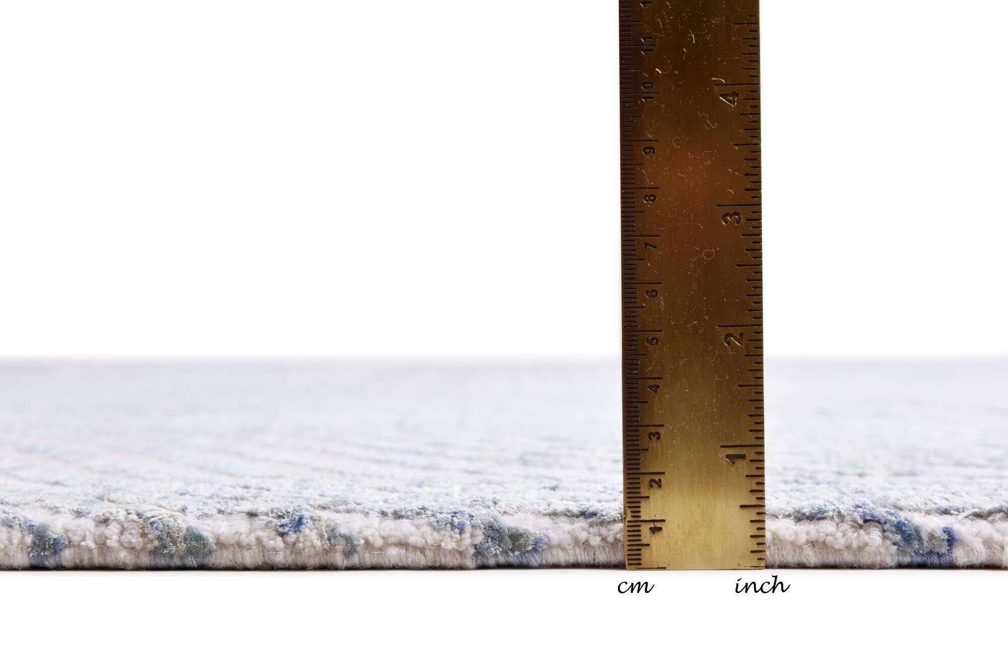 nubusilk60_c4032_565bluecream_418498_5 Nepal Teppich Nubu Silk 60 Design Seide Wolle 244x305cm blau - grau