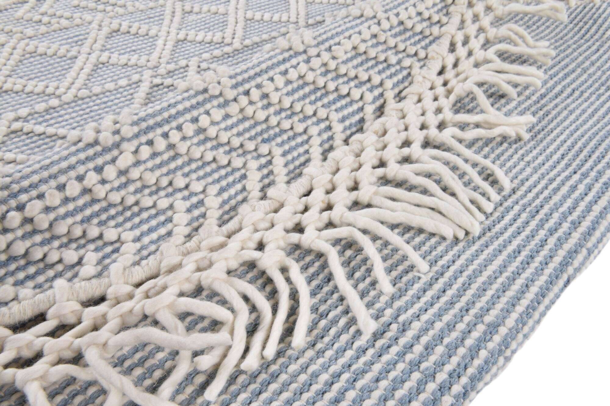 coloredmacrame_four_700blue_426442_9 Tom Tailor Colored Macrame Four Teppich Wollteppich Natur