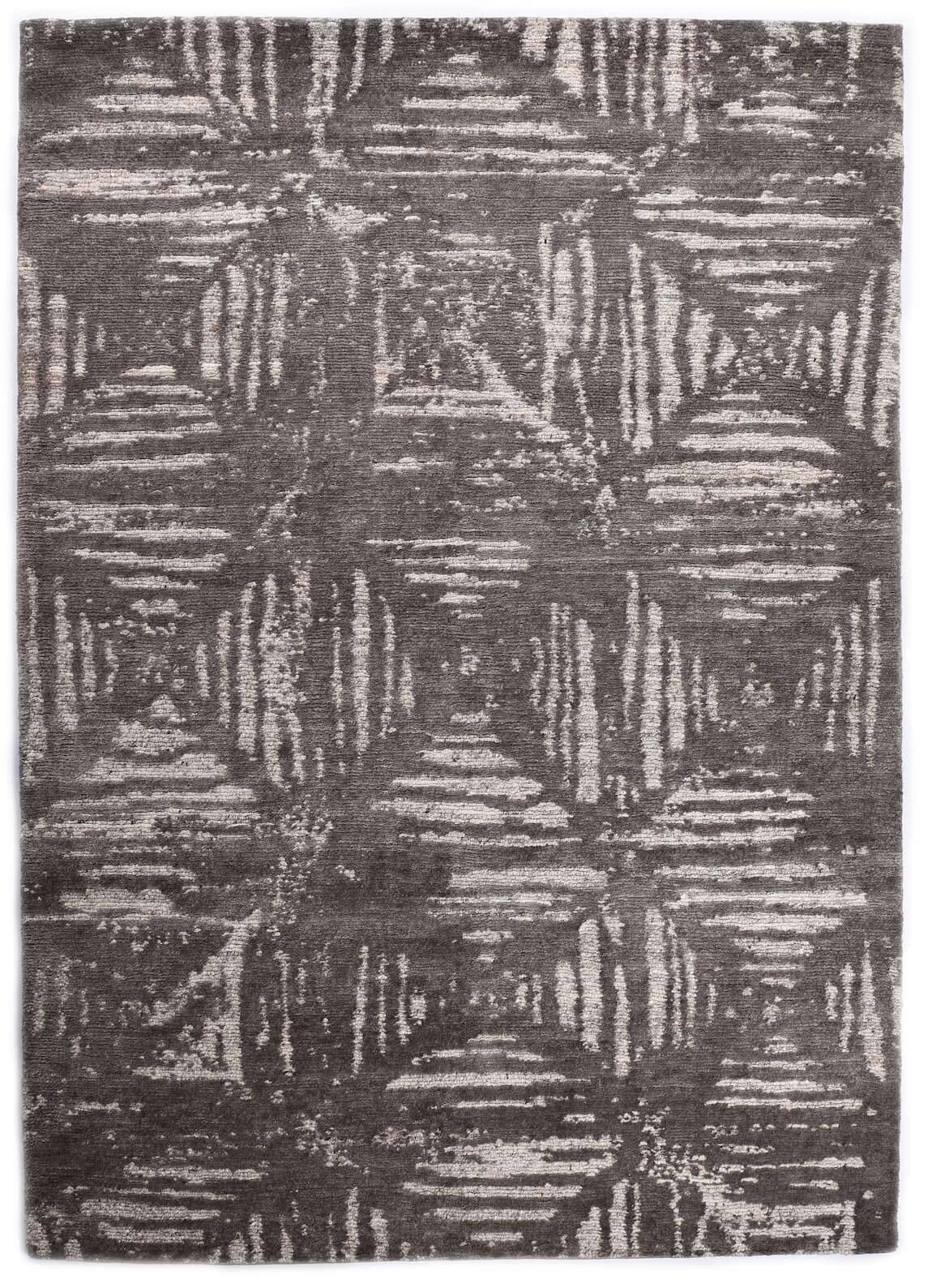 Loba_C4069_123naturalbrown_416392_1 Patana C4069 Nepal Teppich Handgeknüpft Größe ca: 162x231 cm