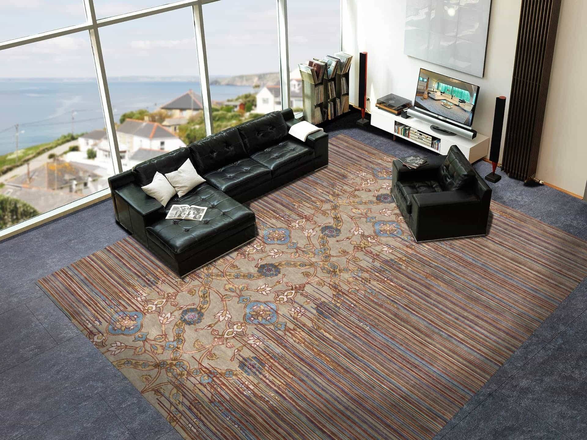 Makalu Nepal Teppich Antique M313 Handgetuftet im Wunschmaß Makalu Nepal Teppich Antique M313 Handgetuftet im Wunschmaß