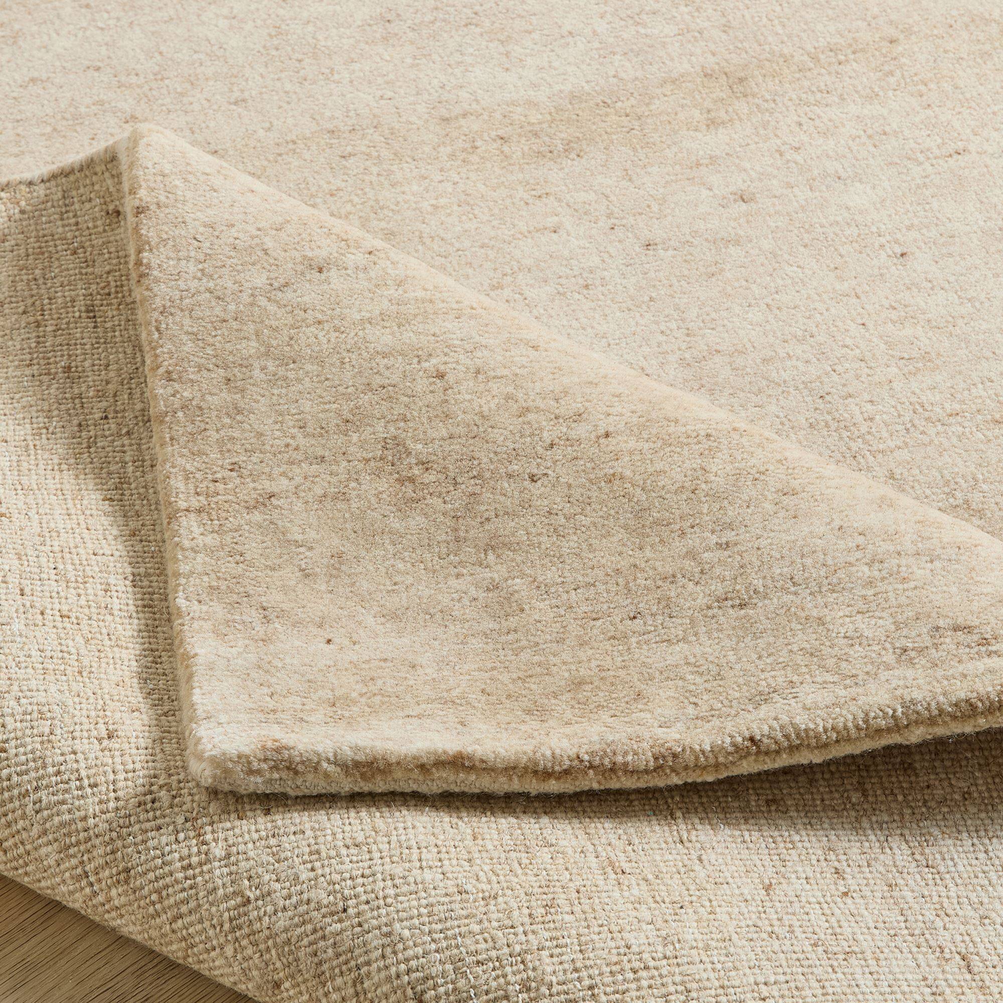 Natur Pur Teppich "Heaven" einfarbig in 186-sand
