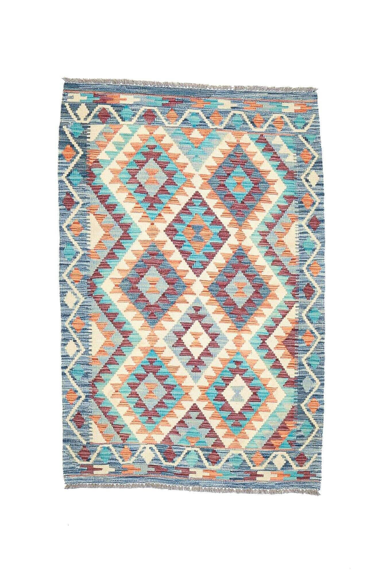 tablashah_5215_800multicolor_434930_1 Kelim Teppich Tablashah Handgewebt Schurwolle bunt 101x154cm