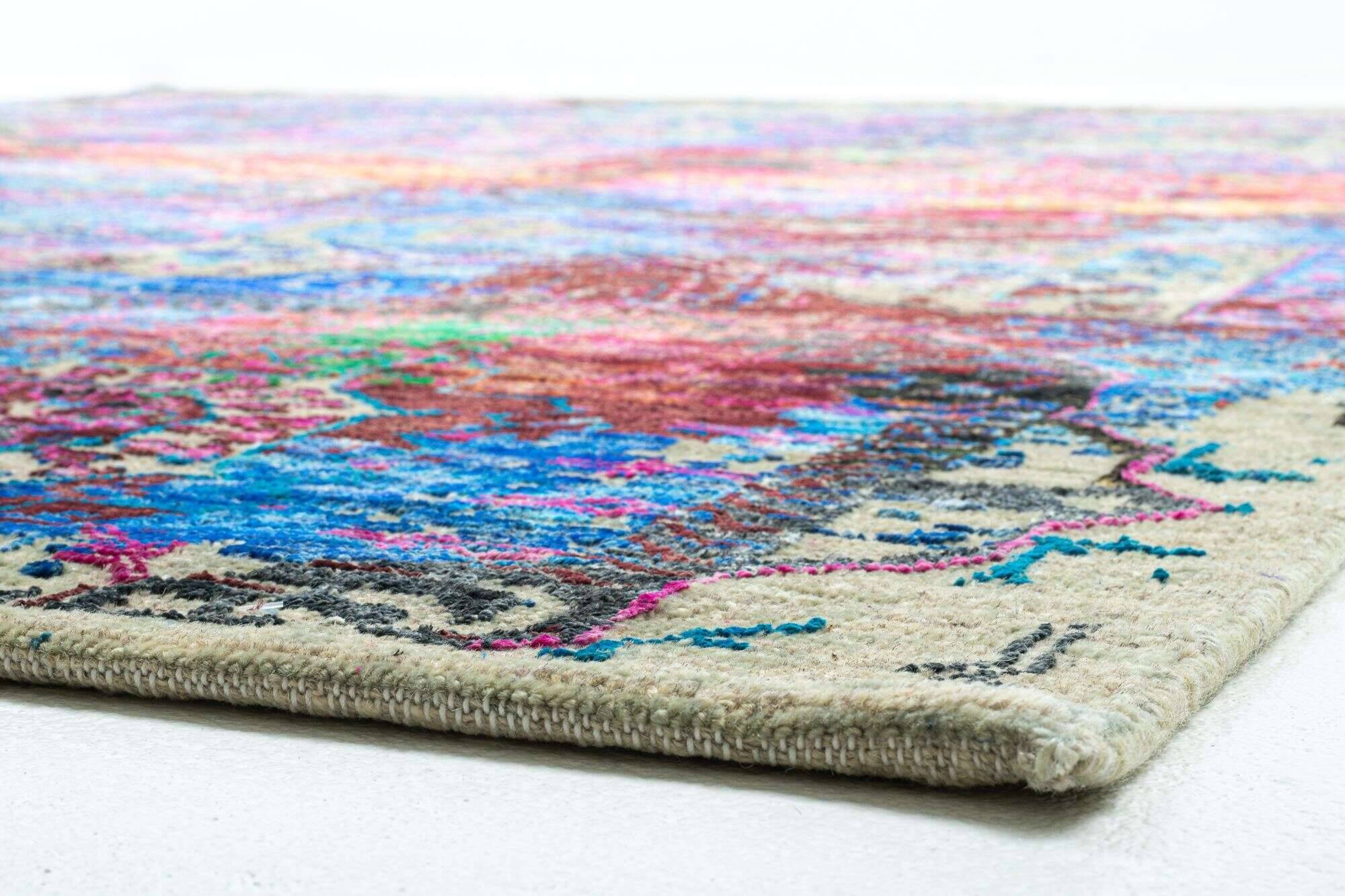 sarisuperior_4690_113naturalmulti_431441_19 Sari Superior Teppich Orient Handgeknüpft im Wunschmaß