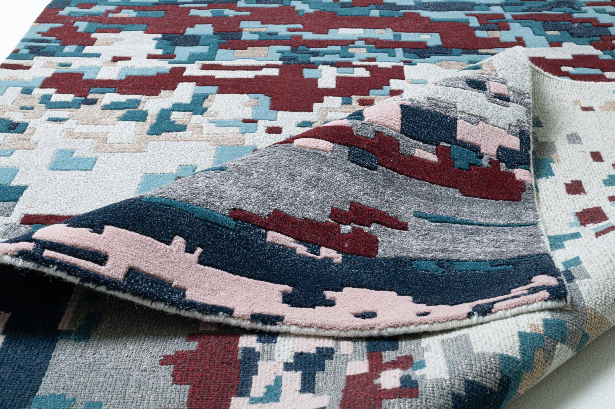 Moderner Designteppich Maringa 160x230cm Handgeknüpft Wunschmaß Moderner Designteppich Maringa 160x230cm Handgeknüpft Wunschmaß