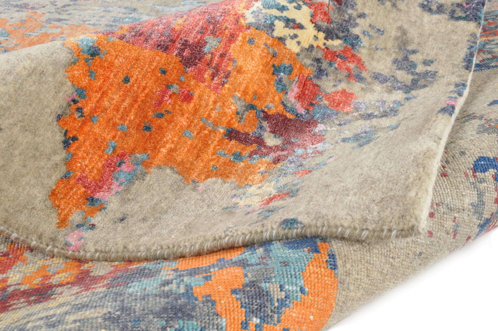 Teppich Indien 170x240cm Hindustan Sumak Wolle