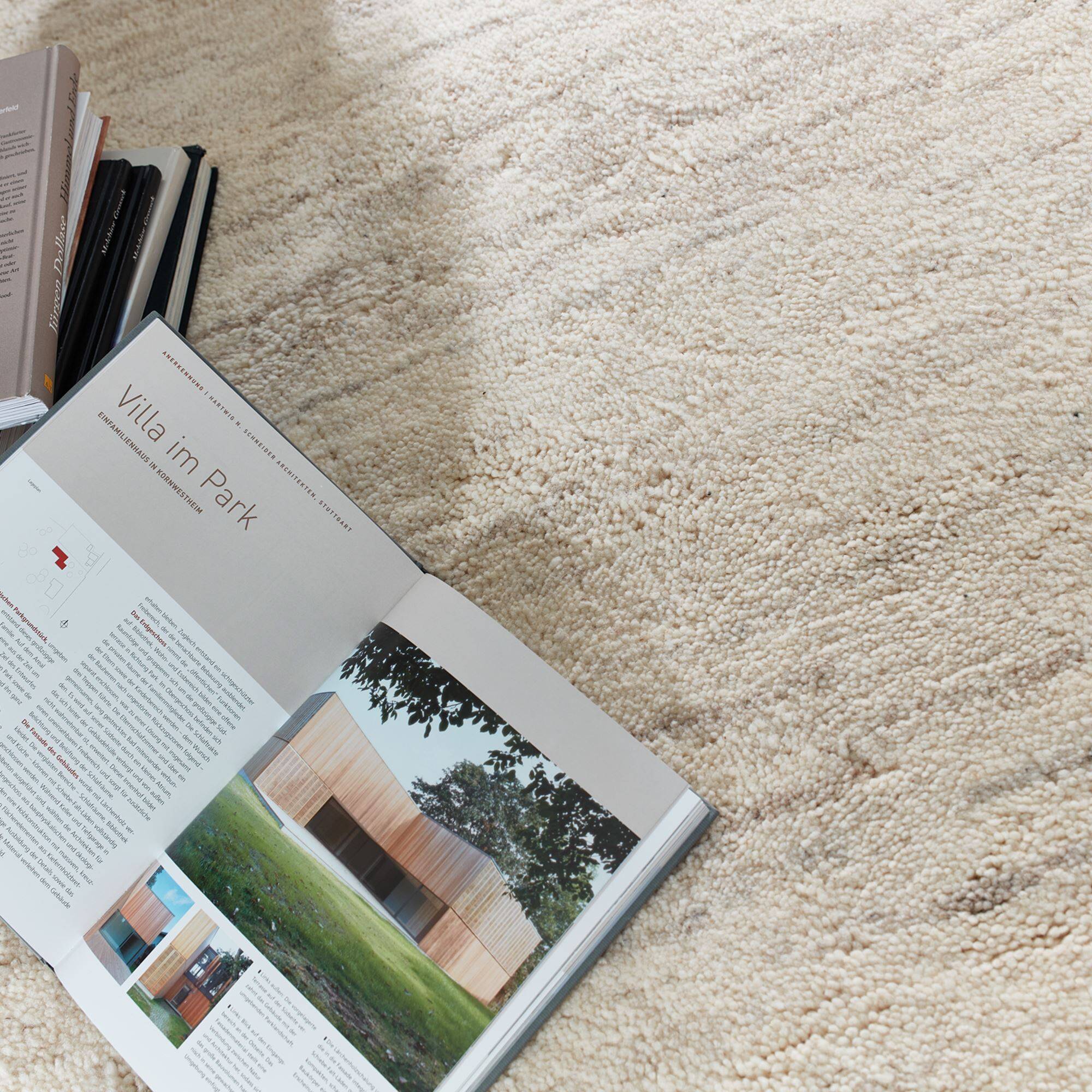 Handgeknüpfter Berber Teppich Hadj aus Marokko Schurwolle